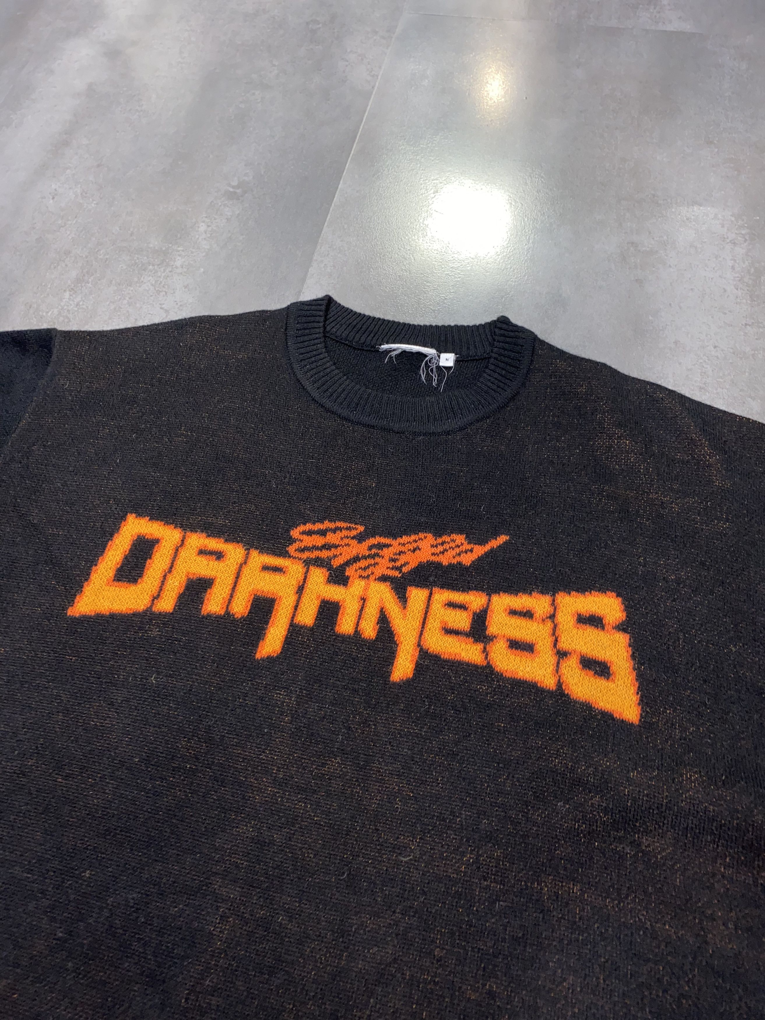Weekday Weekday "Darkness" Diego Jaquard Black Wool Sweater Size US M / EU 48-50 / 2 - 13 Thumbnail