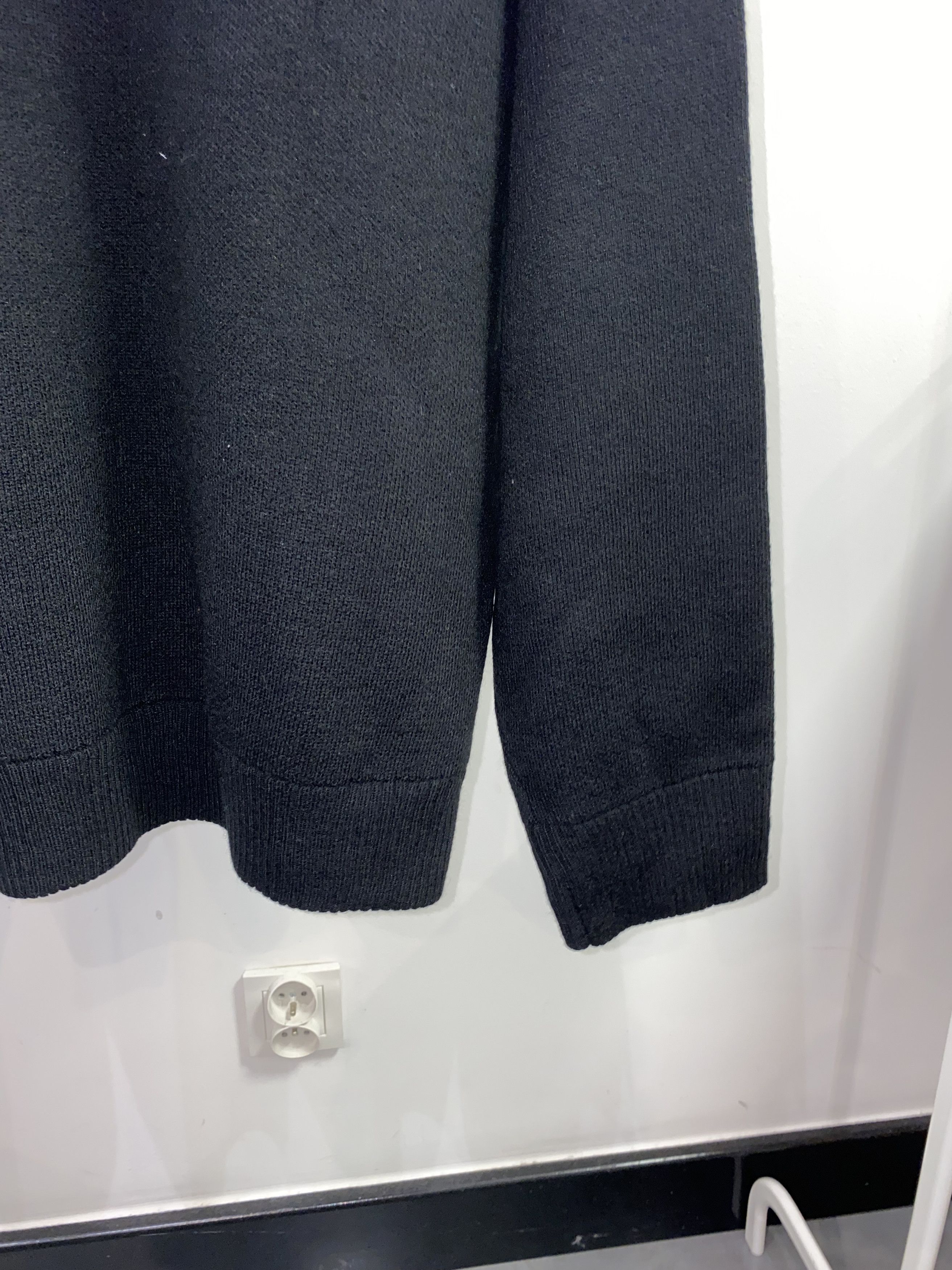 Weekday Weekday "Darkness" Diego Jaquard Black Wool Sweater Size US M / EU 48-50 / 2 - 7 Thumbnail
