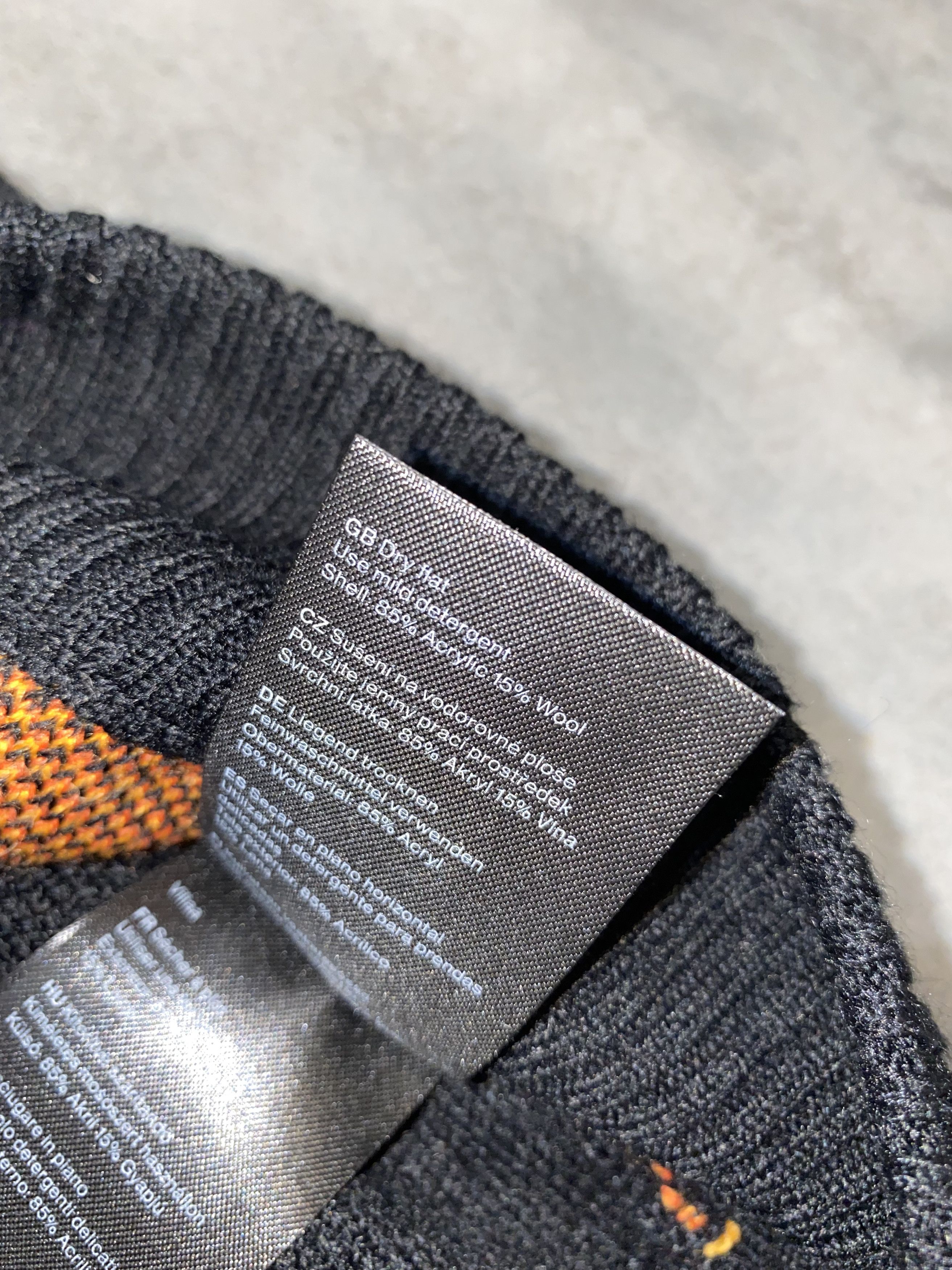 Weekday Weekday "Darkness" Diego Jaquard Black Wool Sweater Size US M / EU 48-50 / 2 - 11 Thumbnail