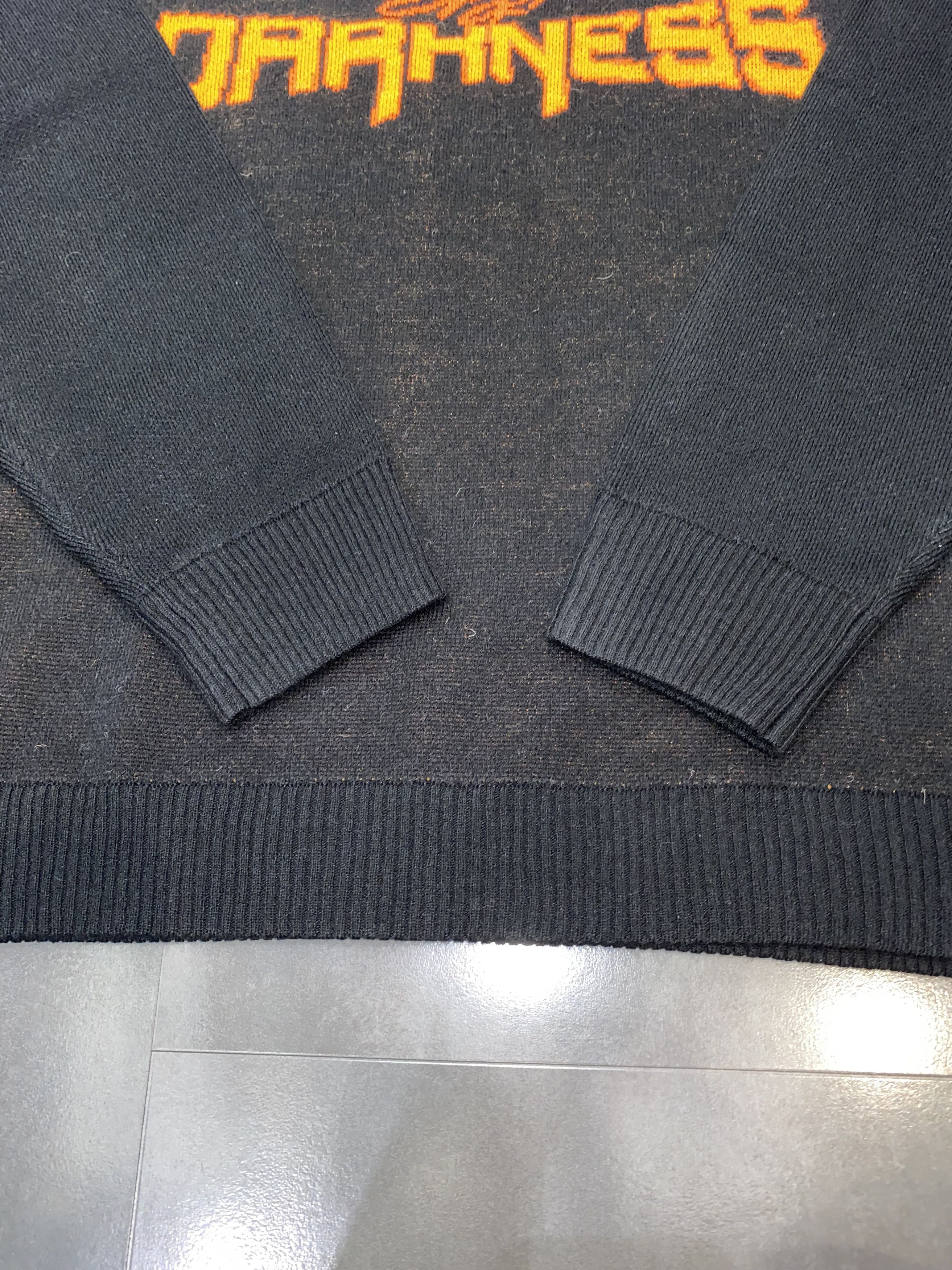 Weekday Weekday "Darkness" Diego Jaquard Black Wool Sweater Size US M / EU 48-50 / 2 - 14 Thumbnail