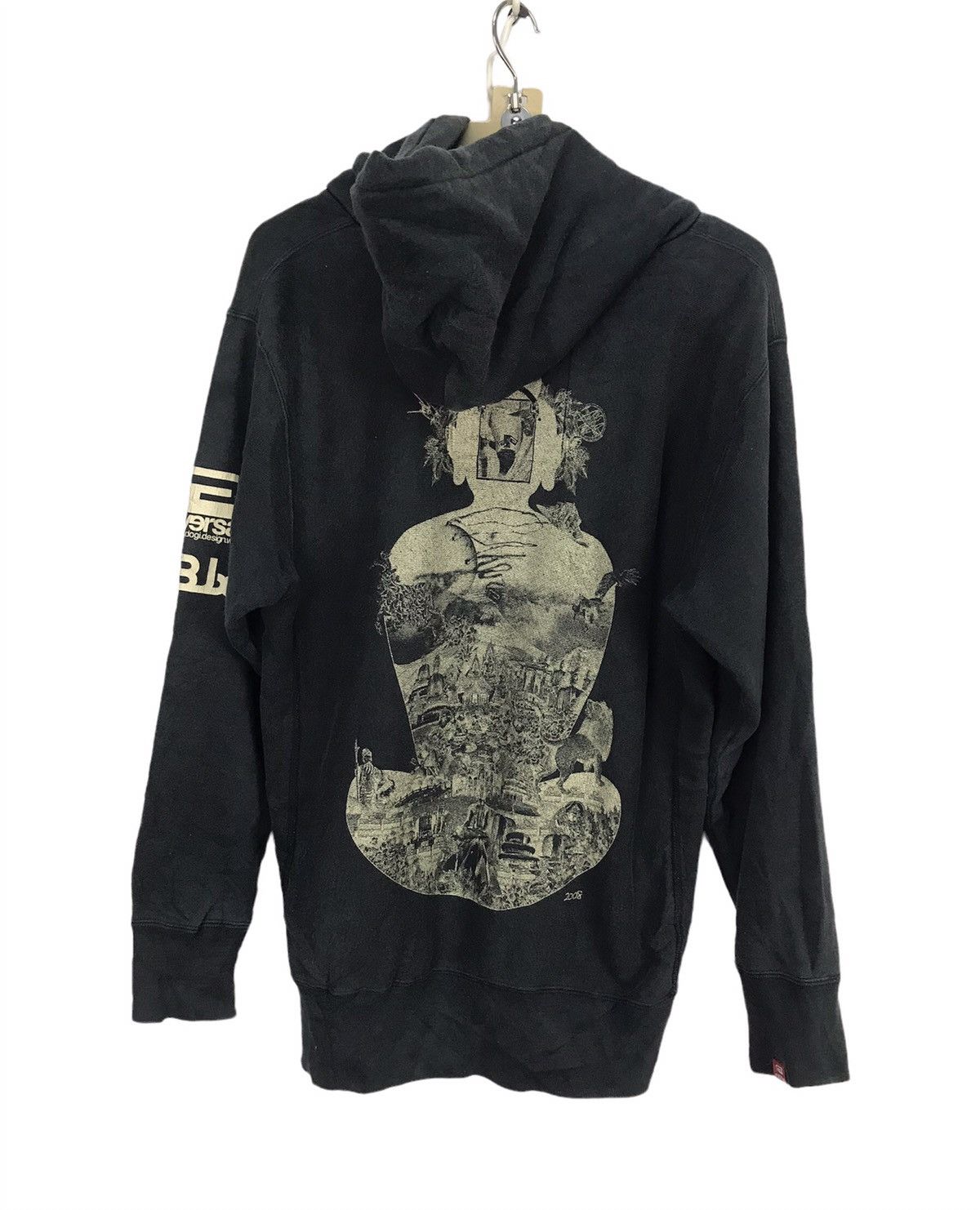 Japanese Brand Reversal printed distressed hoodie pullover Size US M / EU 48-50 / 2 - 2 Thumbnail