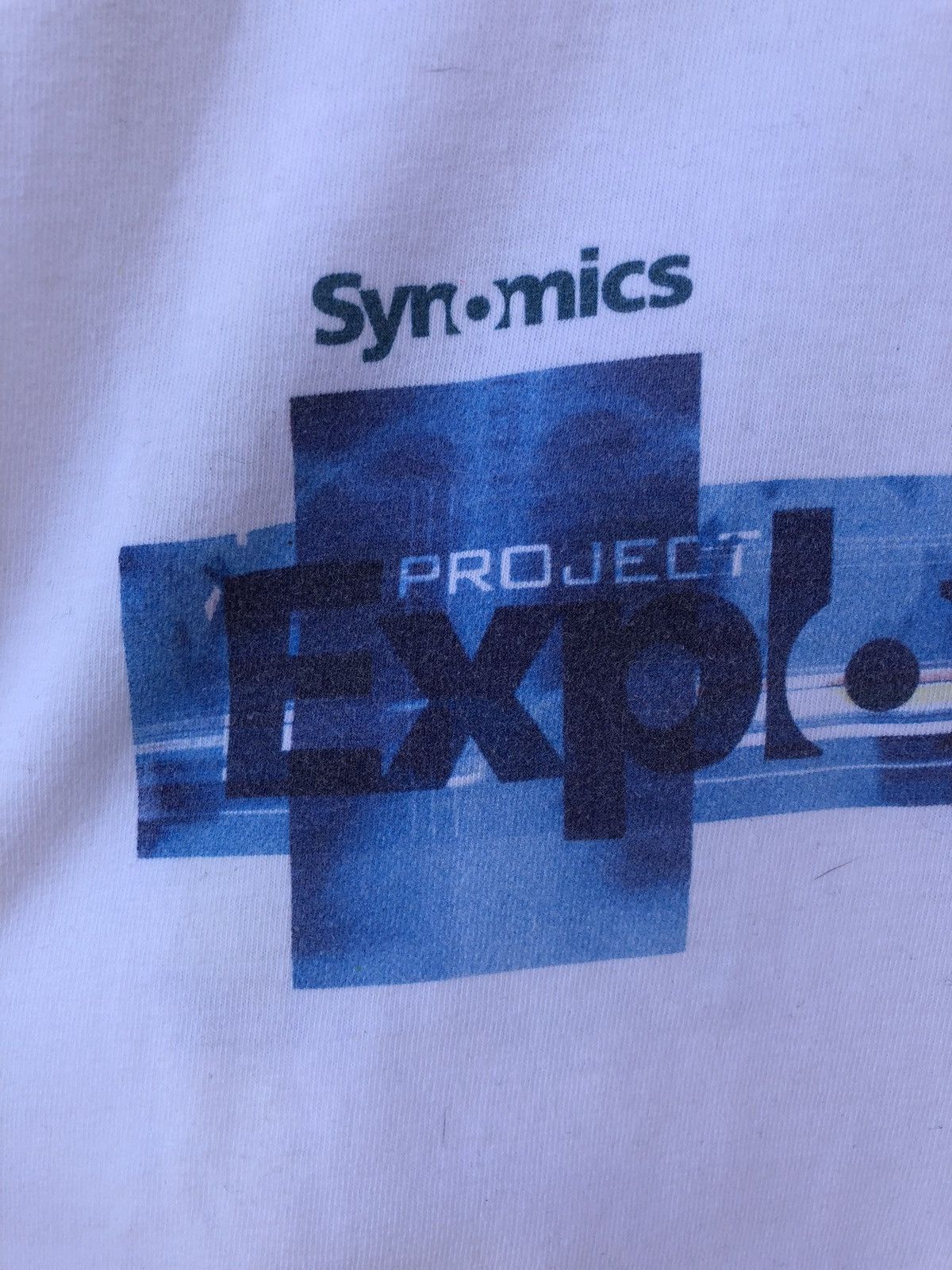 Microsoft Vintage 90s Explorer Project White Tee (Apple Nokia Motorola Size US L / EU 52-54 / 3 - 4 Thumbnail