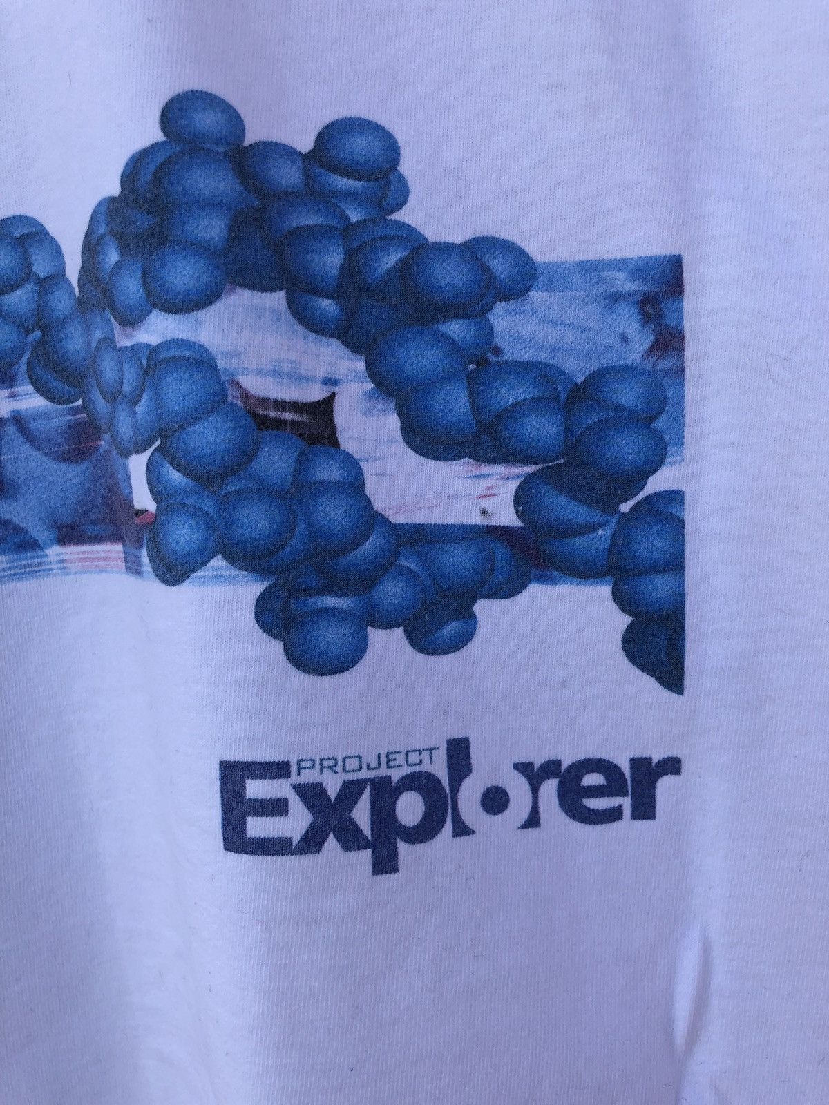 Microsoft Vintage 90s Explorer Project White Tee (Apple Nokia Motorola Size US L / EU 52-54 / 3 - 11 Thumbnail
