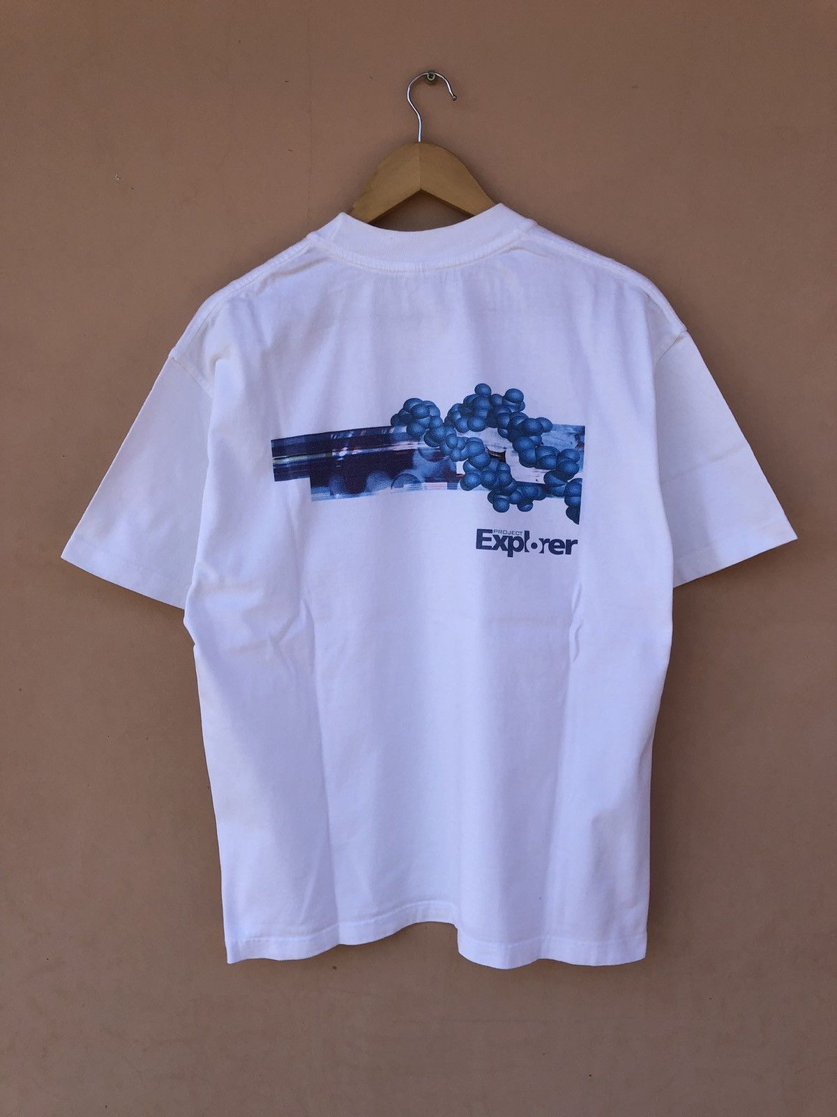 Microsoft Vintage 90s Explorer Project White Tee (Apple Nokia Motorola Size US L / EU 52-54 / 3 - 2 Thumbnail