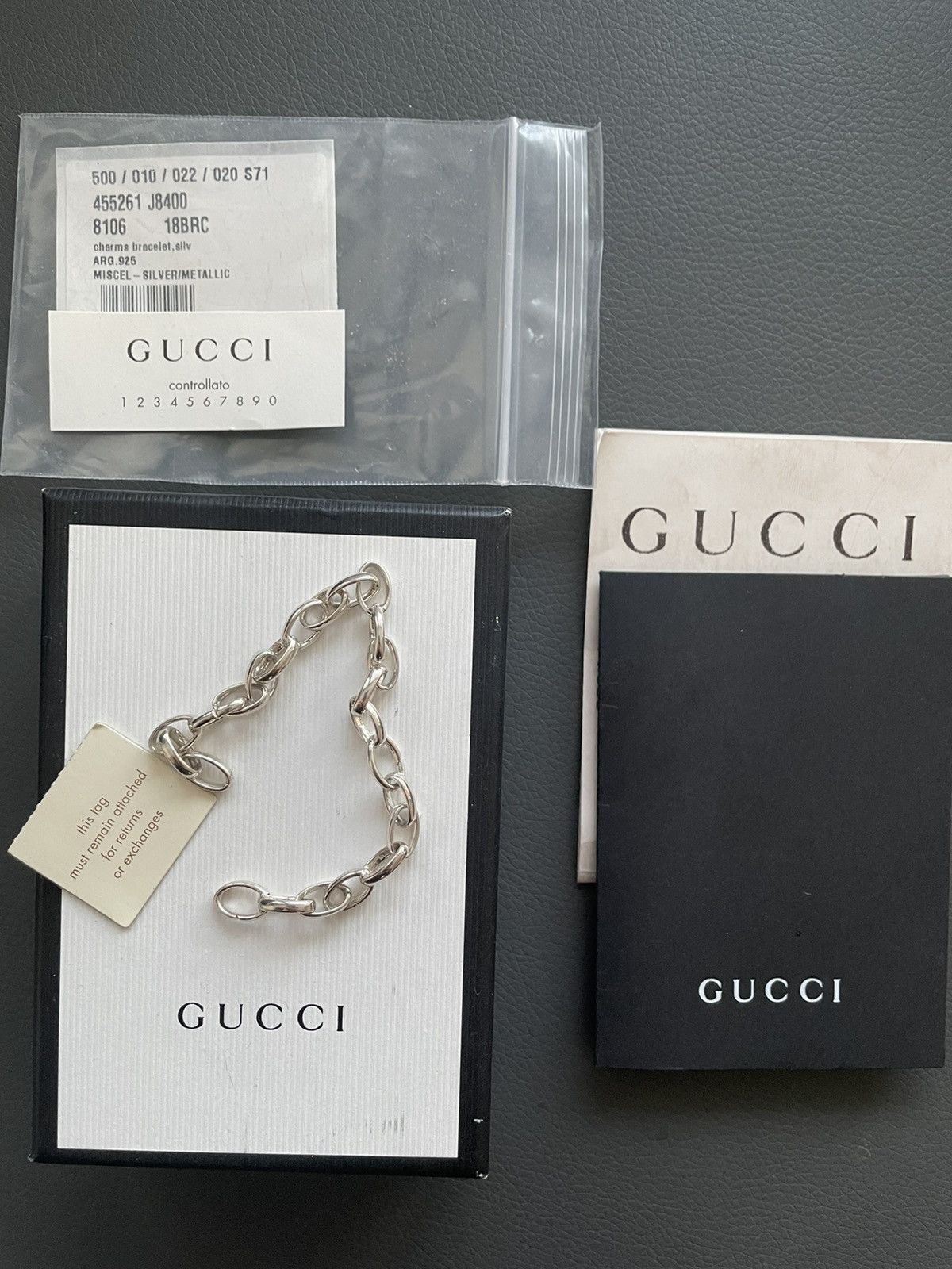 Gucci Rare Super Runway LimitedEdition Minimalist Silver Bracelet Size ONE SIZE - 6 Thumbnail