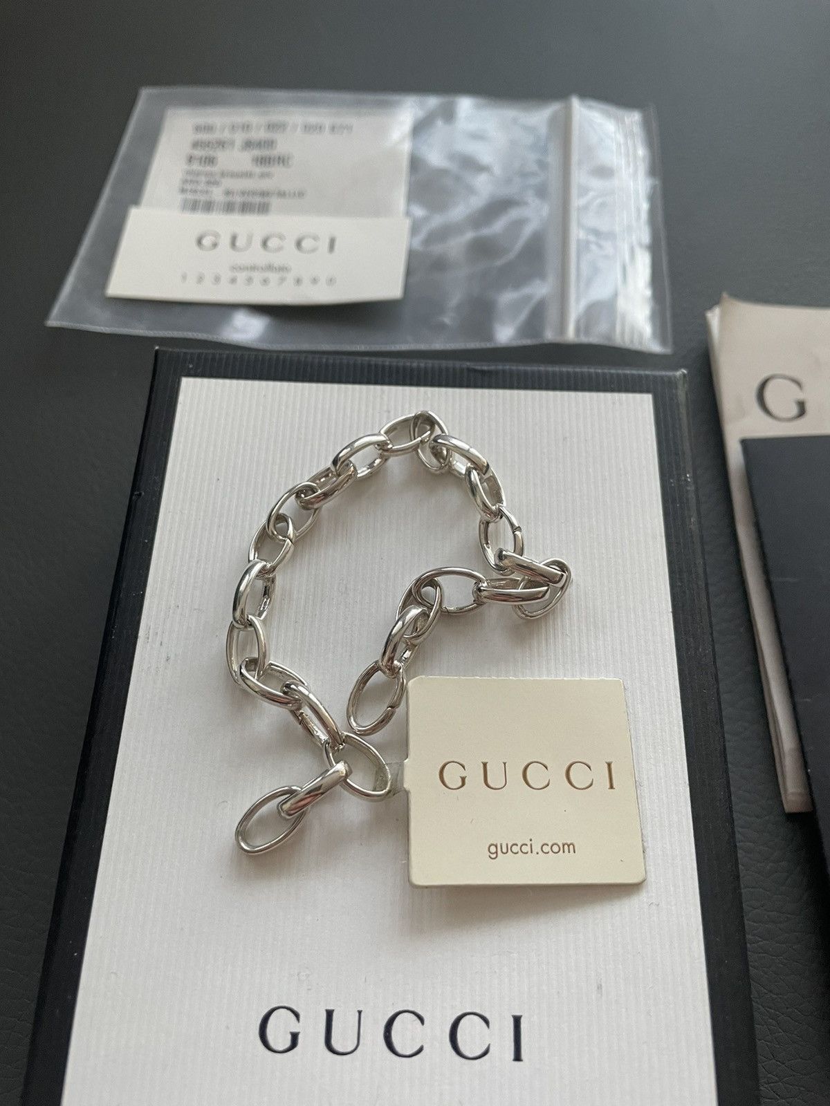 Gucci Rare Super Runway LimitedEdition Minimalist Silver Bracelet Size ONE SIZE - 1 Thumbnail