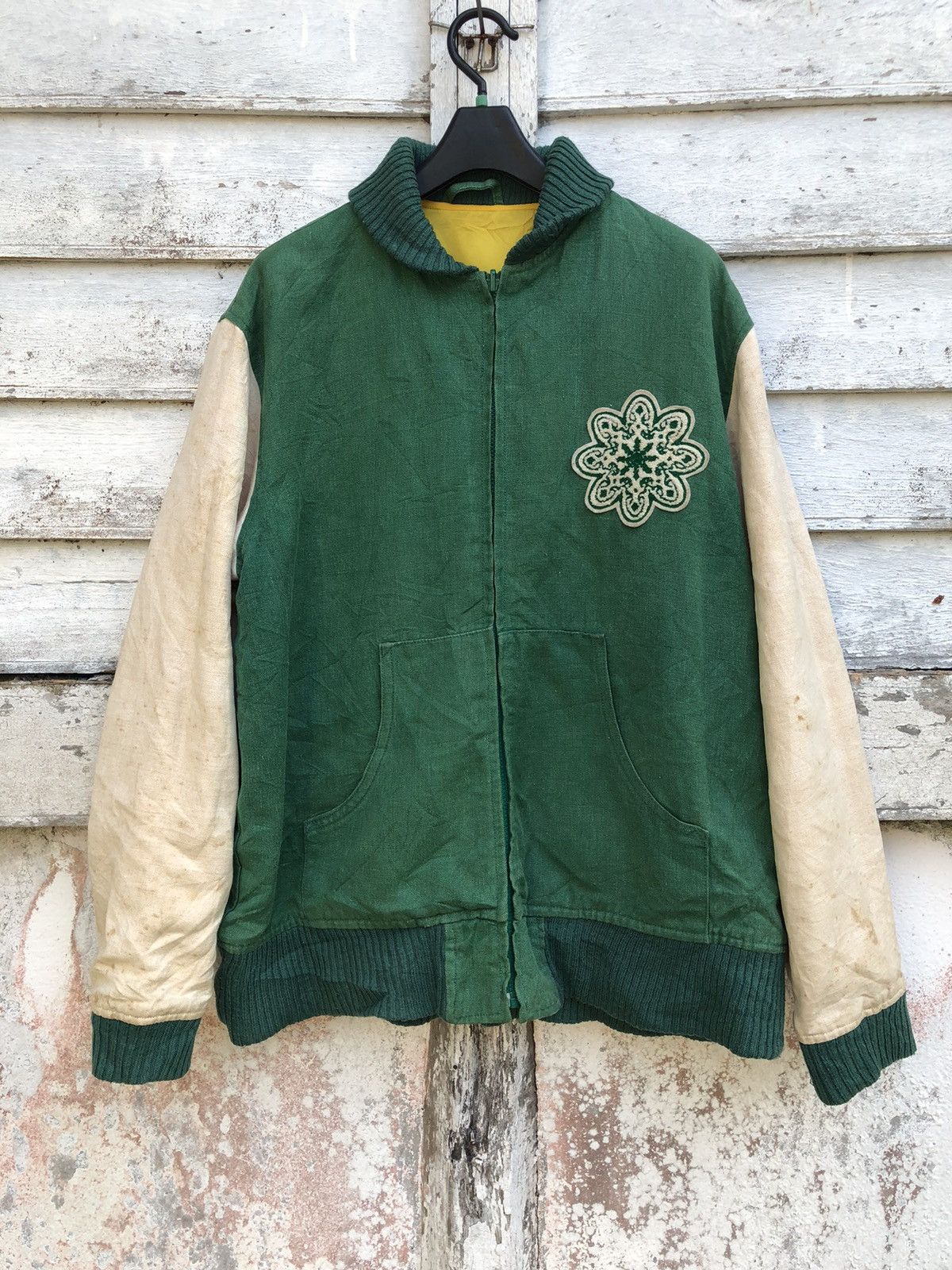 ジャケット・アウター TOKYOHEMPCONNECTION HEMP VERSITY JACKET TOKYOHEMPCONNECTION HEMP VERSITY JACKET