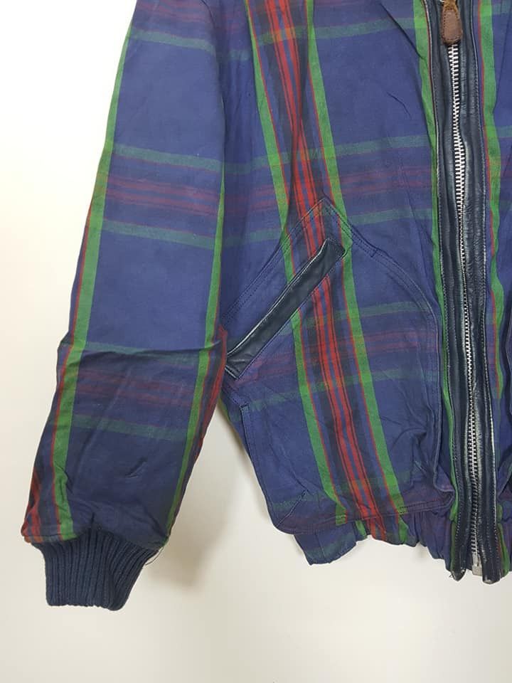Melrose Melrose Multicolour Plaid Shawl Collar Bomber Jacket Size US M / EU 48-50 / 2 - 7 Thumbnail