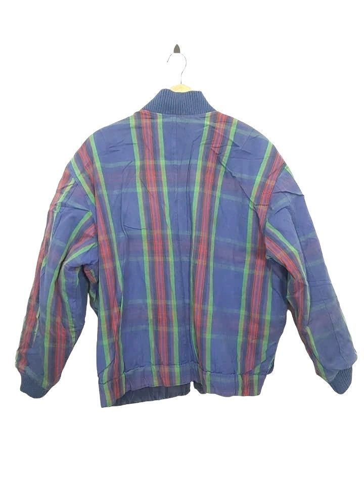 Melrose Melrose Multicolour Plaid Shawl Collar Bomber Jacket Size US M / EU 48-50 / 2 - 2 Thumbnail