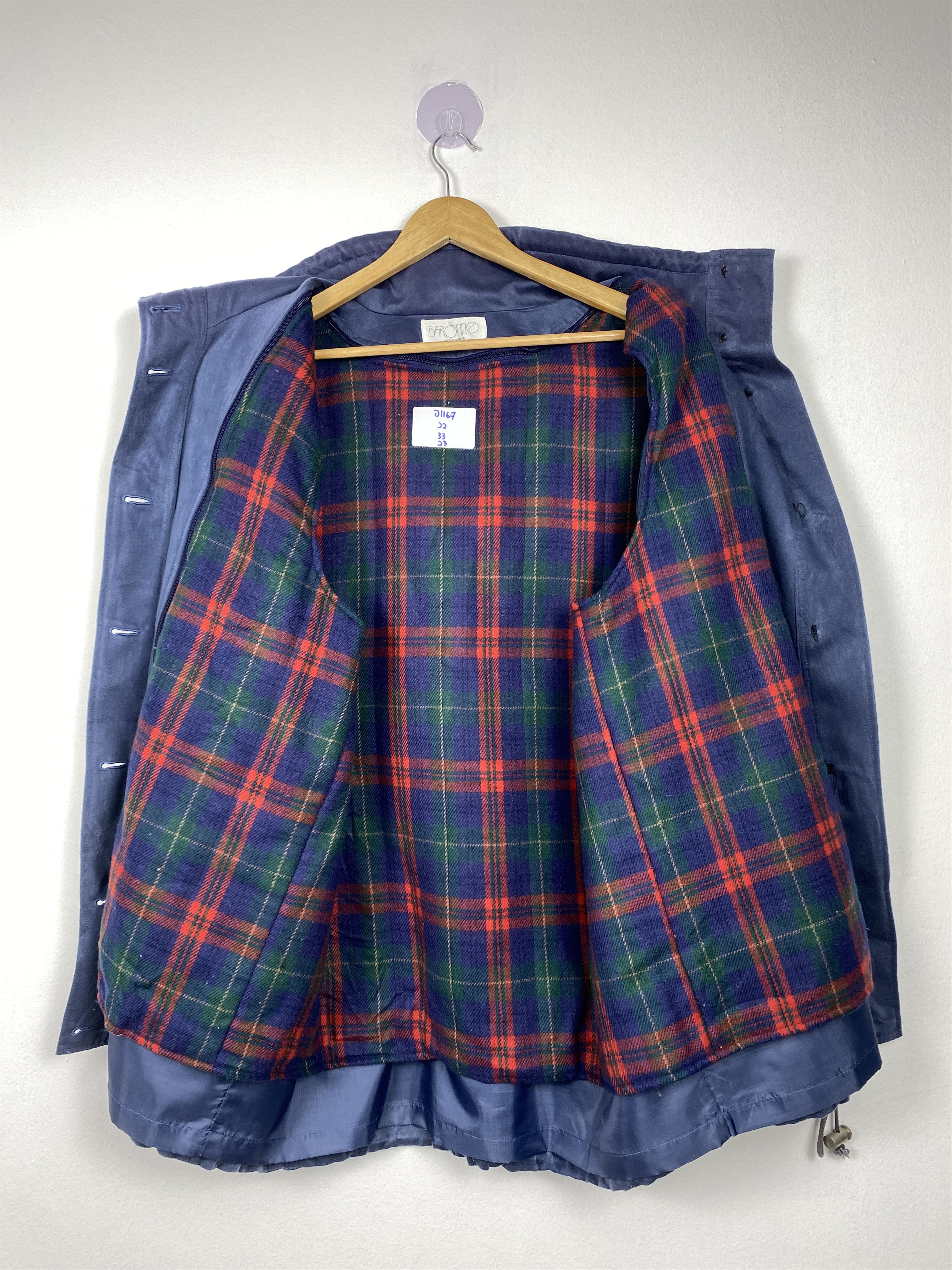 Japanese Brand Vintage BARONE KOBE TOKYO Flannel Lining Jacket J1167 Size US S / EU 44-46 / 1 - 8 Thumbnail
