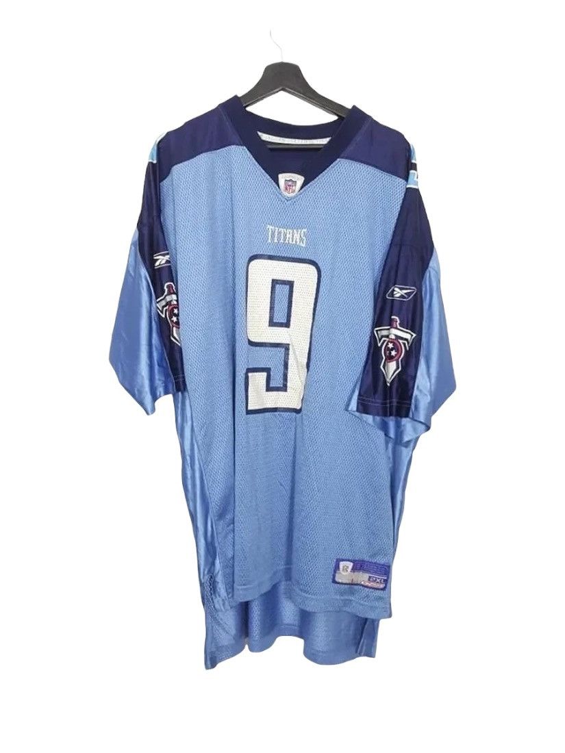NFL × Reebok STEVE MCNAIR TENNESSEE TITANS 9 NFL VTG 00S YOUTH 2XL Size US XXL / EU 58 / 5 - 2 Thumbnail