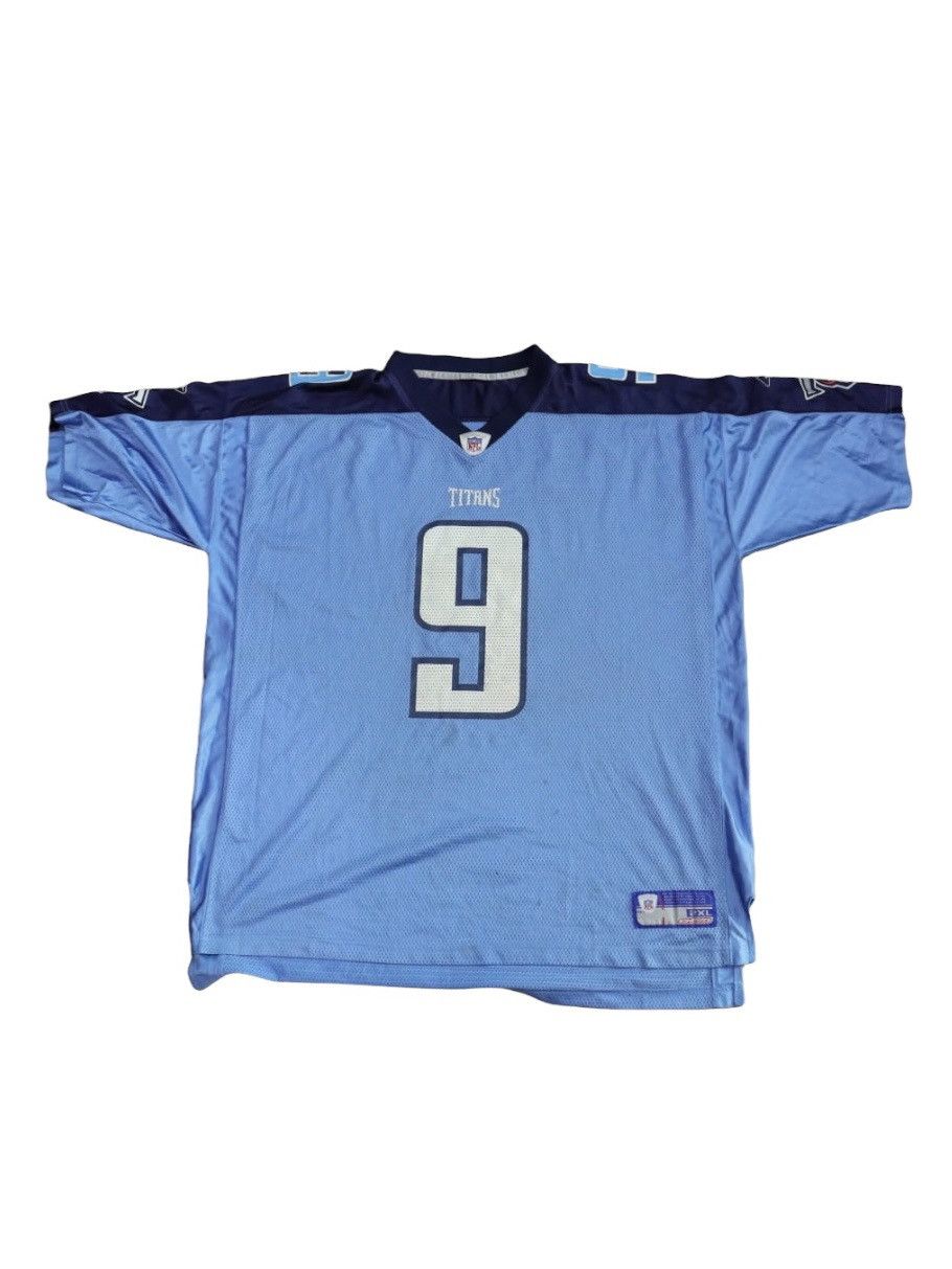 NFL × Reebok STEVE MCNAIR TENNESSEE TITANS 9 NFL VTG 00S YOUTH 2XL Size US XXL / EU 58 / 5 - 1 Thumbnail
