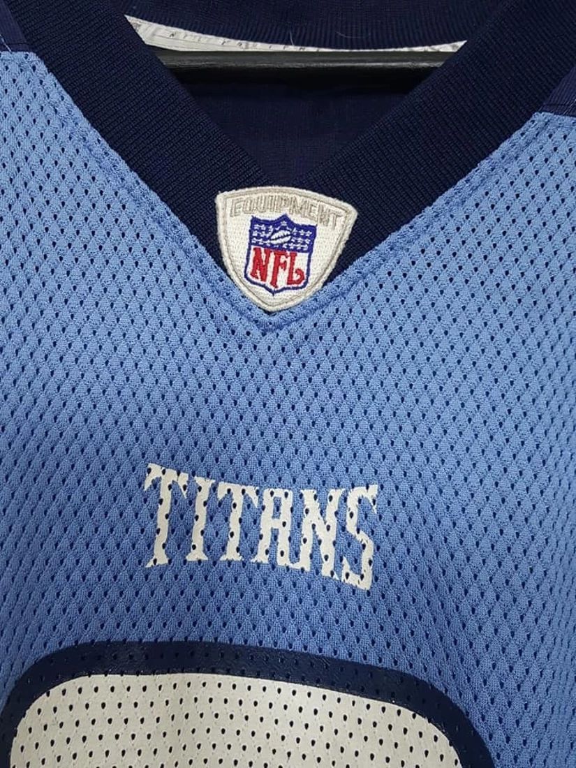 NFL × Reebok STEVE MCNAIR TENNESSEE TITANS 9 NFL VTG 00S YOUTH 2XL Size US XXL / EU 58 / 5 - 7 Thumbnail