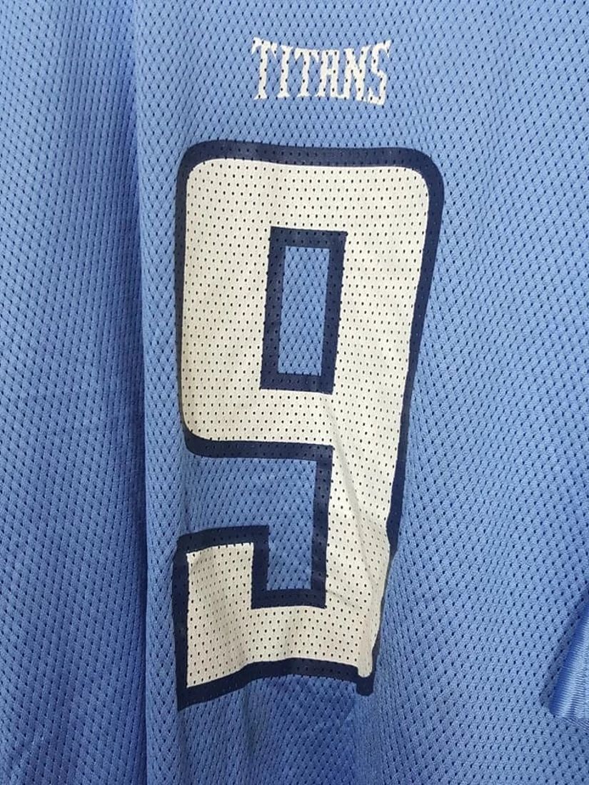 NFL × Reebok STEVE MCNAIR TENNESSEE TITANS 9 NFL VTG 00S YOUTH 2XL Size US XXL / EU 58 / 5 - 8 Thumbnail
