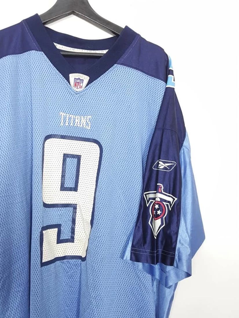 NFL × Reebok STEVE MCNAIR TENNESSEE TITANS 9 NFL VTG 00S YOUTH 2XL Size US XXL / EU 58 / 5 - 5 Thumbnail