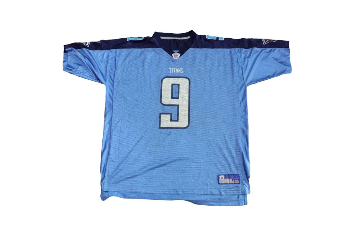 NFL × Reebok STEVE MCNAIR TENNESSEE TITANS 9 NFL VTG 00S YOUTH 2XL Size US XXL / EU 58 / 5 - 6 Thumbnail