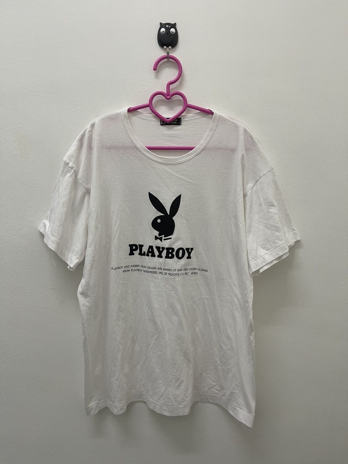 Playboy Rare 90s Vintage PLAYBOY Spell Out Big Logo Tee Size US L / EU 52-54 / 3 - 1 Thumbnail