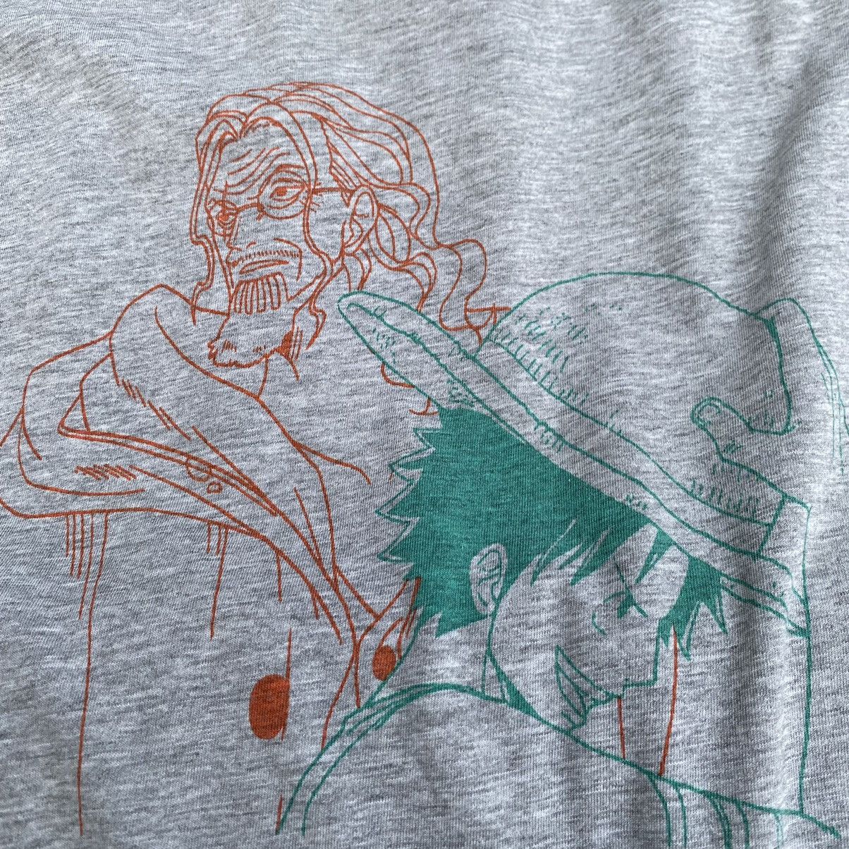 One Piece Silver Rayleigh and Luffy One Piece Anime ERD GRUNGE TEE Size US XL / EU 56 / 4 - 2 Thumbnail
