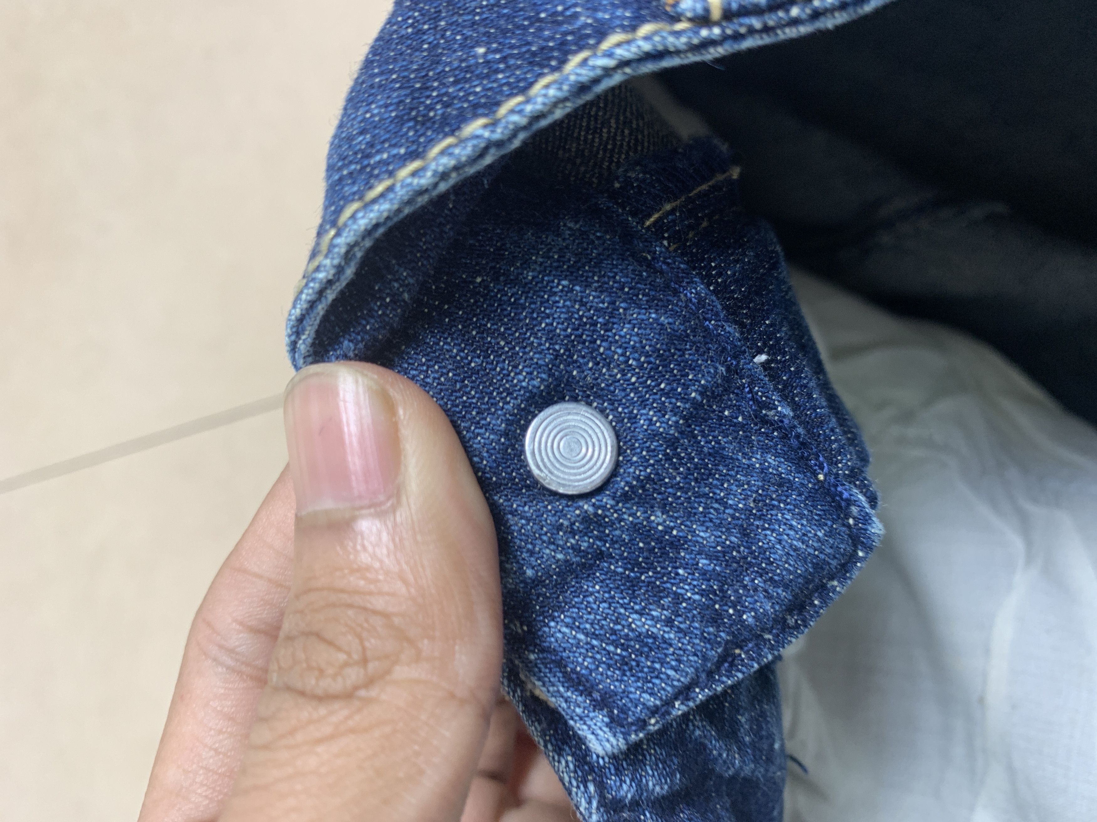 Japanese Brand Vintage 70's JAPANESE BRAND Bell Bottom Blue Jeans P0151 Size US 28 / EU 44 - 10 Thumbnail