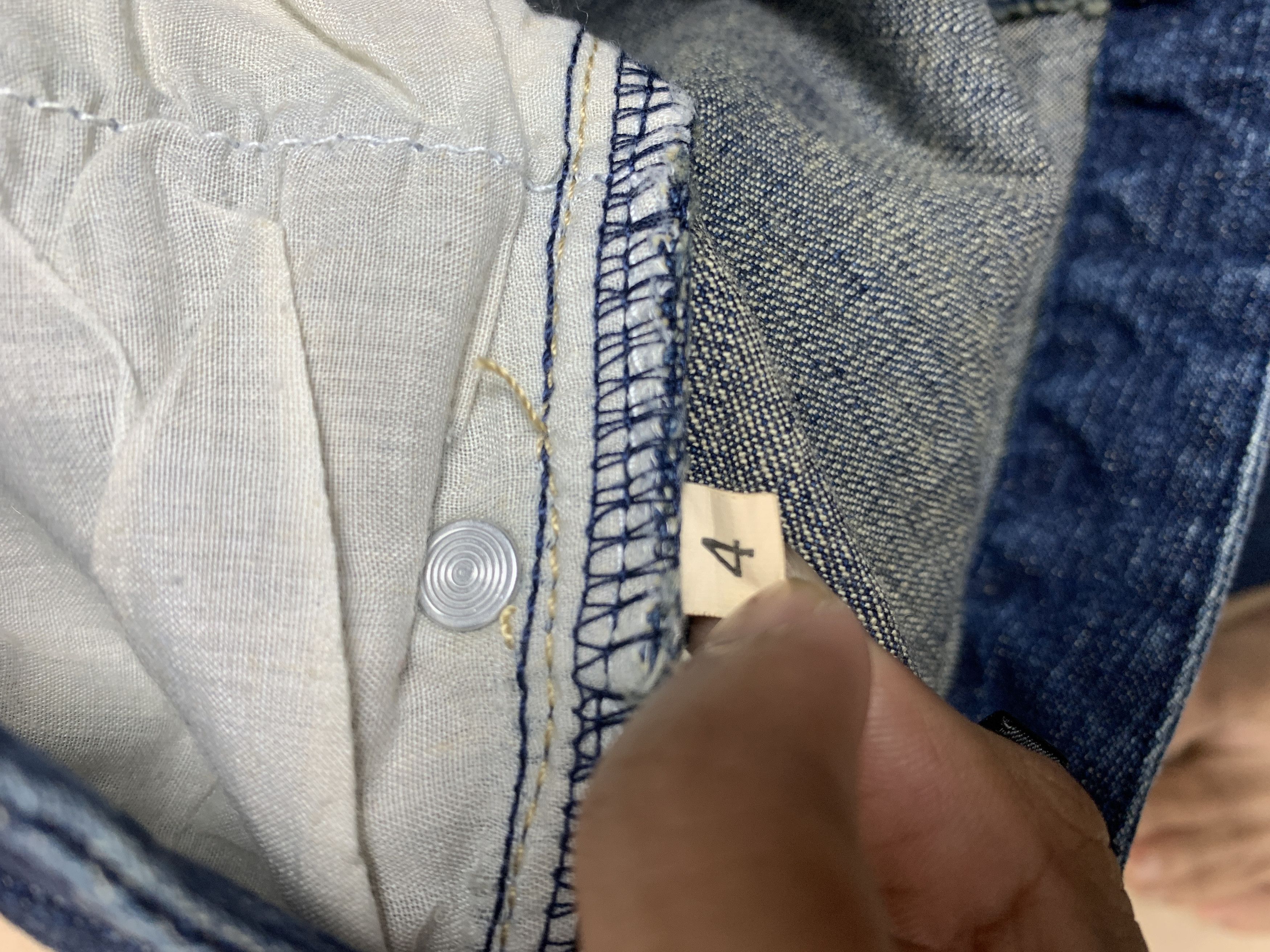 Japanese Brand Vintage 70's JAPANESE BRAND Bell Bottom Blue Jeans P0151 Size US 28 / EU 44 - 9 Thumbnail