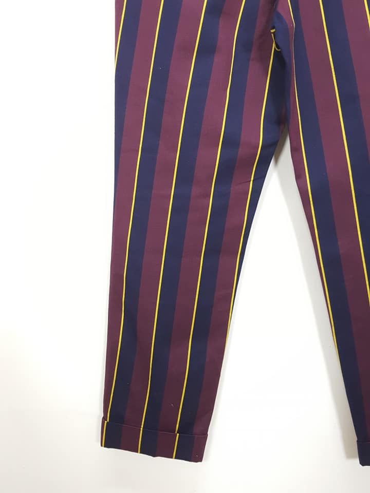 Japanese Brand × Melrose MELROSE Japan Stripe Casual Trouser Pant Size US 32 / EU 48 - 10 Thumbnail