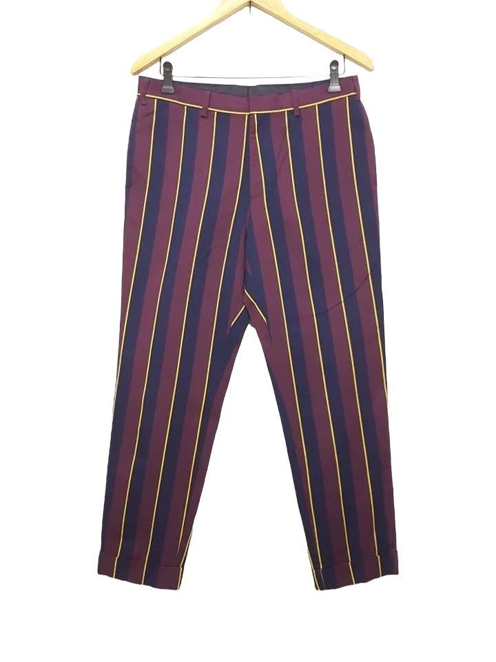 Japanese Brand × Melrose MELROSE Japan Stripe Casual Trouser Pant Size US 32 / EU 48 - 1 Thumbnail