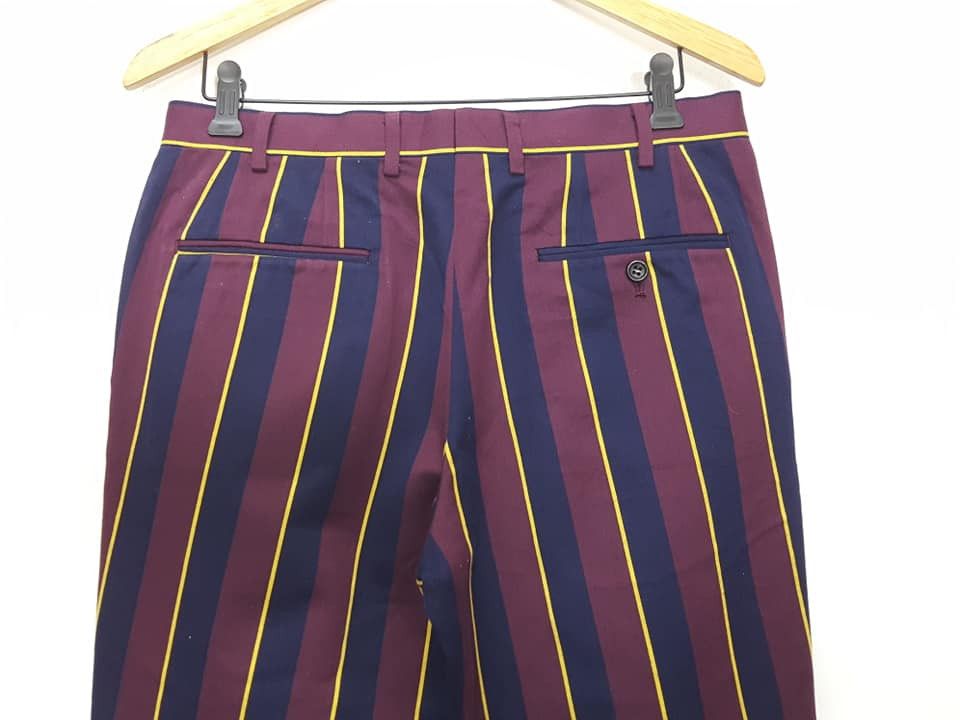 Japanese Brand × Melrose MELROSE Japan Stripe Casual Trouser Pant Size US 32 / EU 48 - 7 Thumbnail