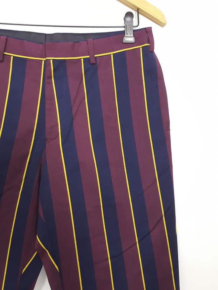 Japanese Brand × Melrose MELROSE Japan Stripe Casual Trouser Pant Size US 32 / EU 48 - 4 Thumbnail