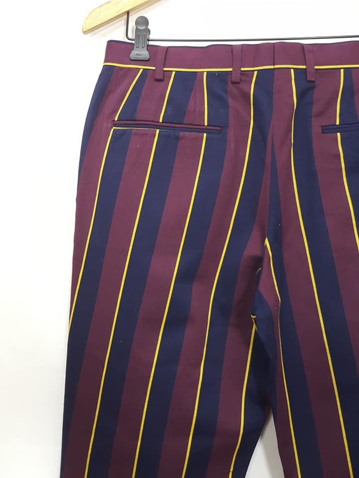 Japanese Brand × Melrose MELROSE Japan Stripe Casual Trouser Pant Size US 32 / EU 48 - 5 Thumbnail