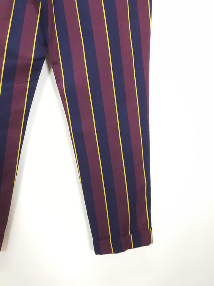 Japanese Brand × Melrose MELROSE Japan Stripe Casual Trouser Pant Size US 32 / EU 48 - 11 Thumbnail
