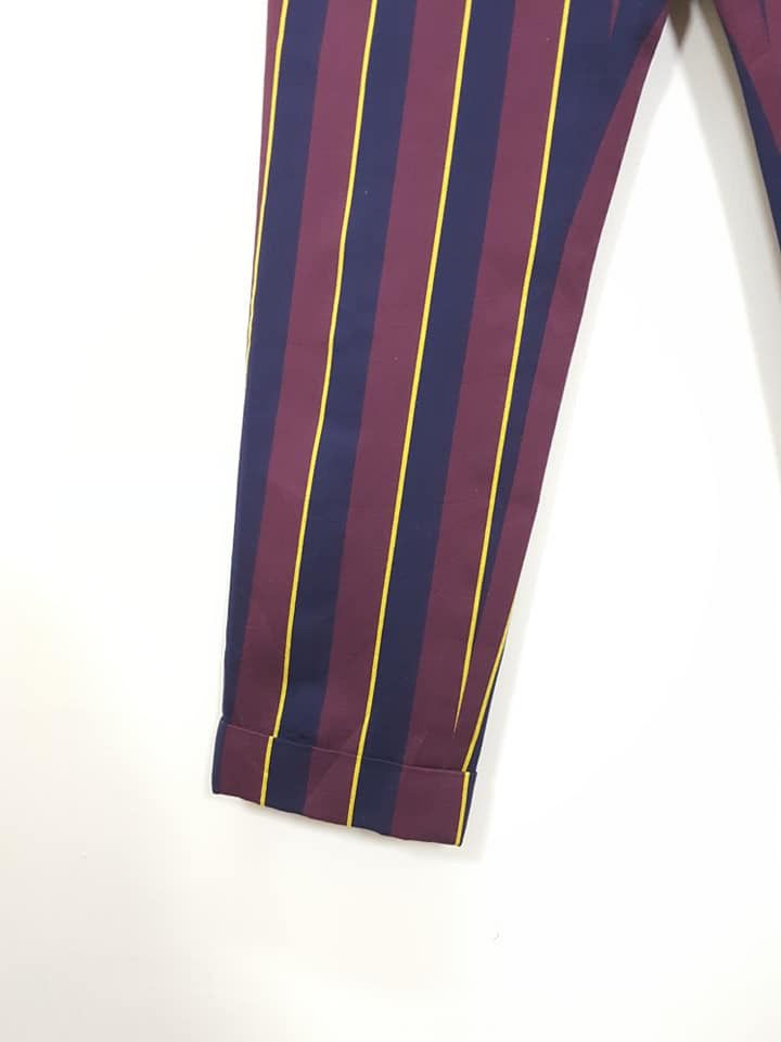 Japanese Brand × Melrose MELROSE Japan Stripe Casual Trouser Pant Size US 32 / EU 48 - 12 Thumbnail