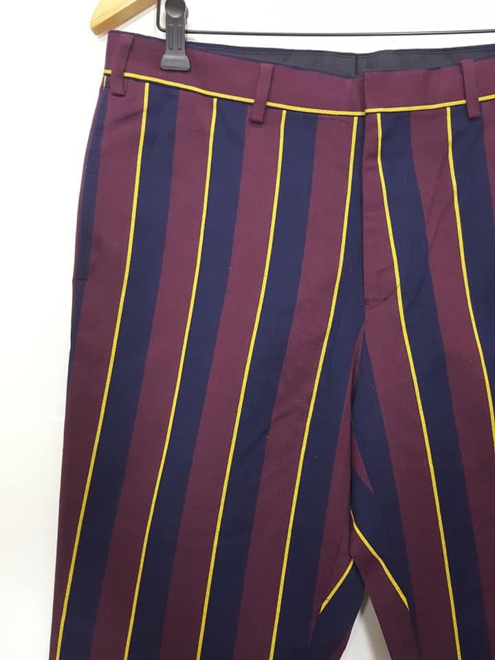 Japanese Brand × Melrose MELROSE Japan Stripe Casual Trouser Pant Size US 32 / EU 48 - 3 Thumbnail