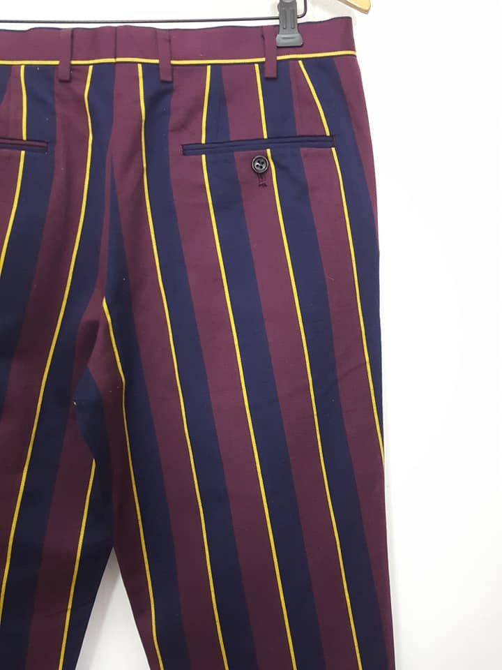 Japanese Brand × Melrose MELROSE Japan Stripe Casual Trouser Pant Size US 32 / EU 48 - 6 Thumbnail