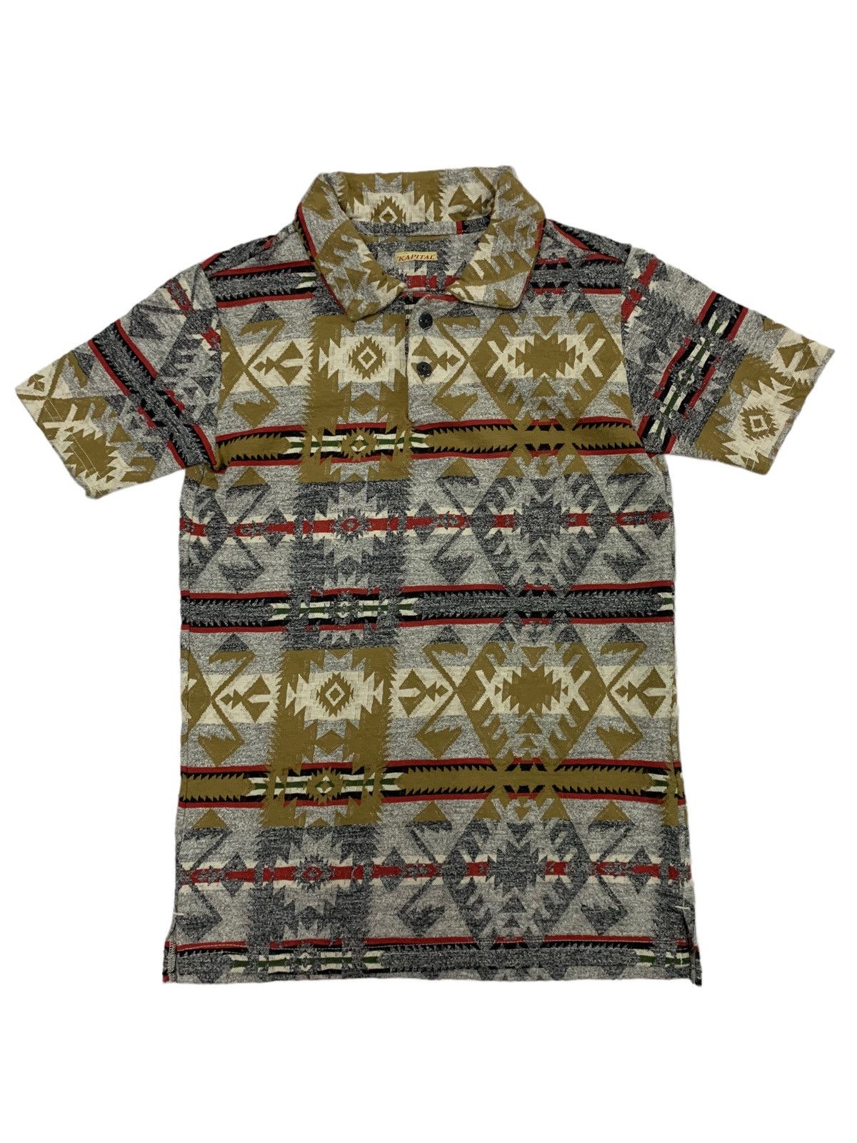 Kapital × Kapital Kountry × Native 🔥KAPITAL AZTEC NATIVE POLO TEE Size US S / EU 44-46 / 1 - 1 Thumbnail
