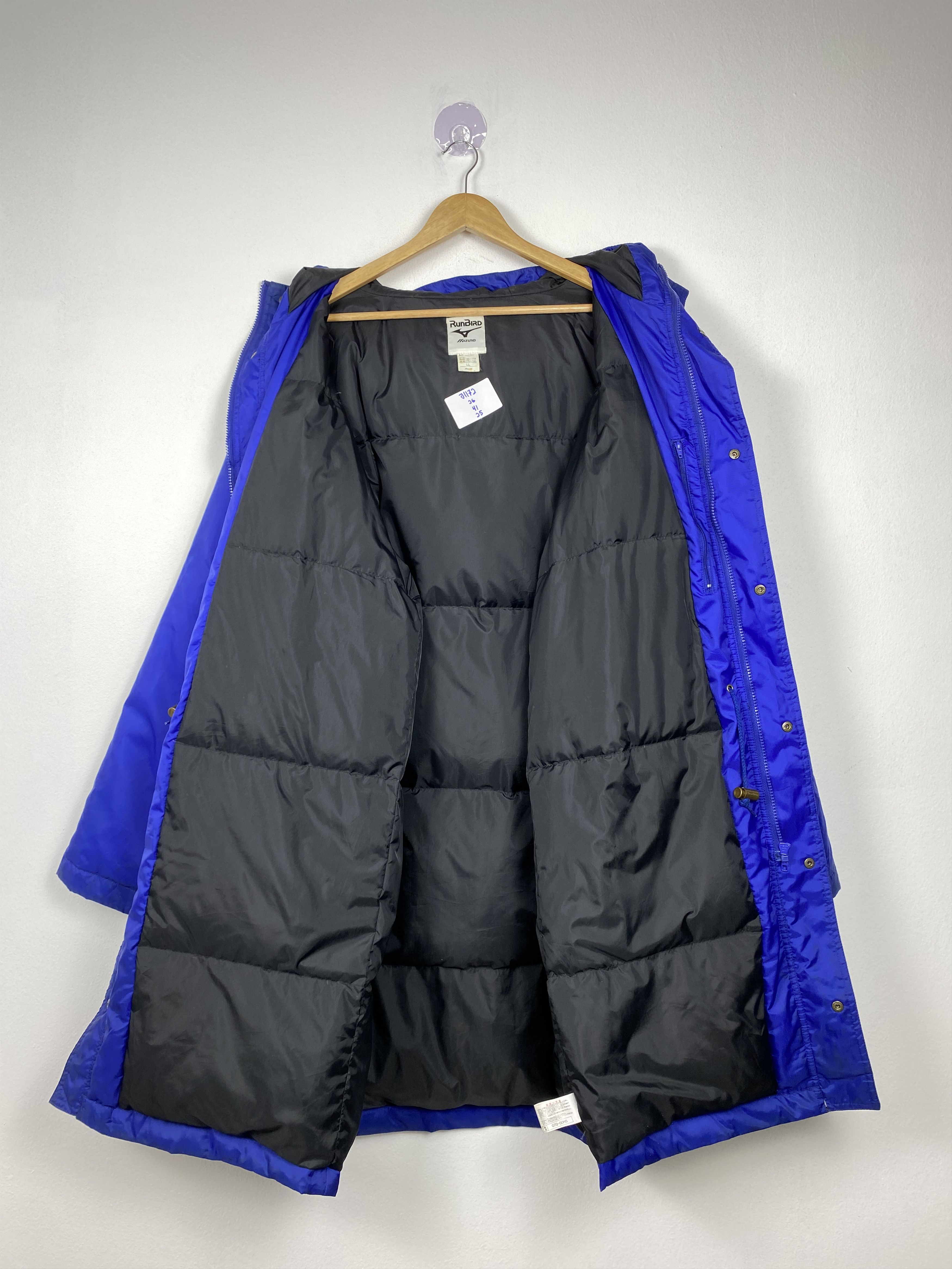 Mizuno Vintage RUN BIRD MIZUNO Puffer Lining Hoodie Jacket J1172 Size US L / EU 52-54 / 3 - 8 Thumbnail