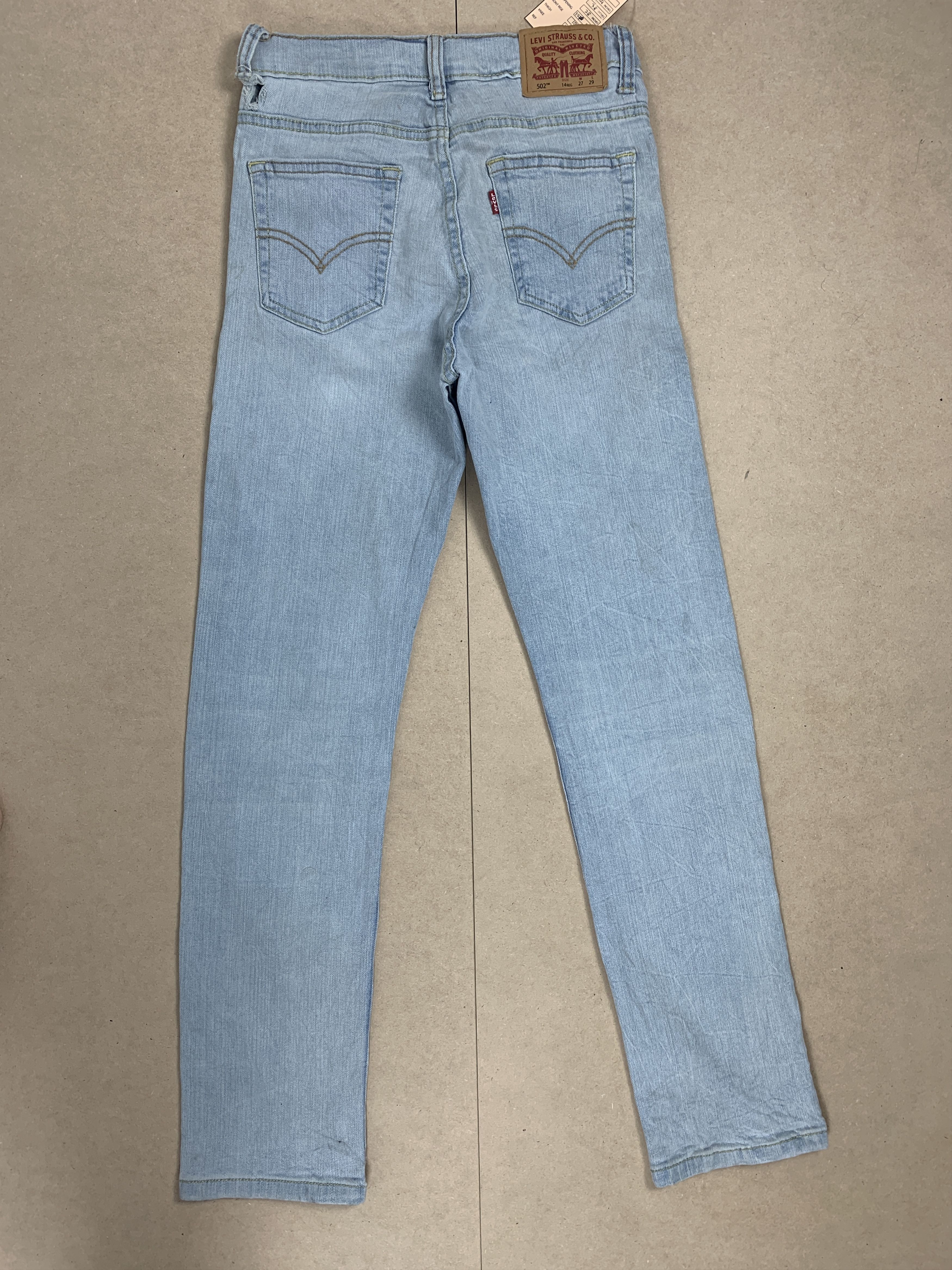 Levi's Vintage LEVI'S 502 Regular Taper Light Wash Blue Jeans P0160 Size 24" / US 00 / IT 34 - 7 Thumbnail