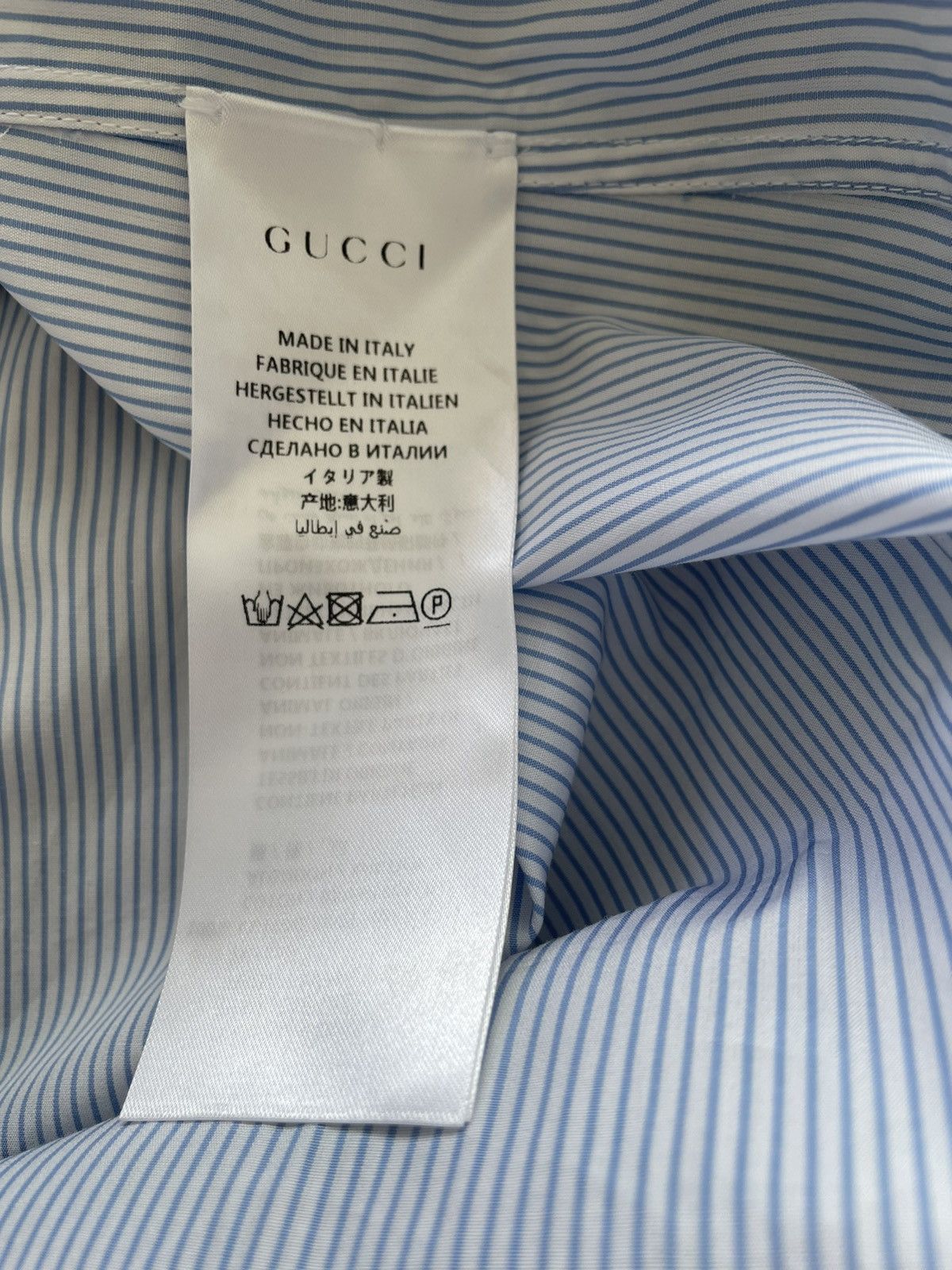 Gucci Brand New Rare Super Runway Iconic Tiger Gucci Logo Shirt Size US XL / EU 56 / 4 - 9 Thumbnail