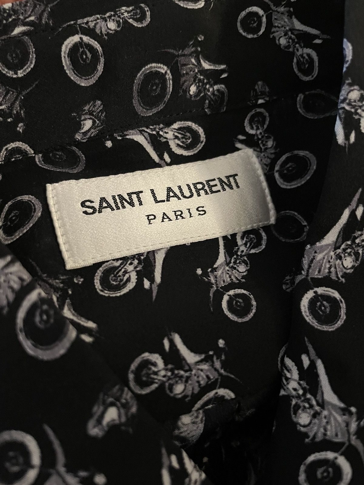 Super Runway Saint Laurent Silk Shirt Brand New