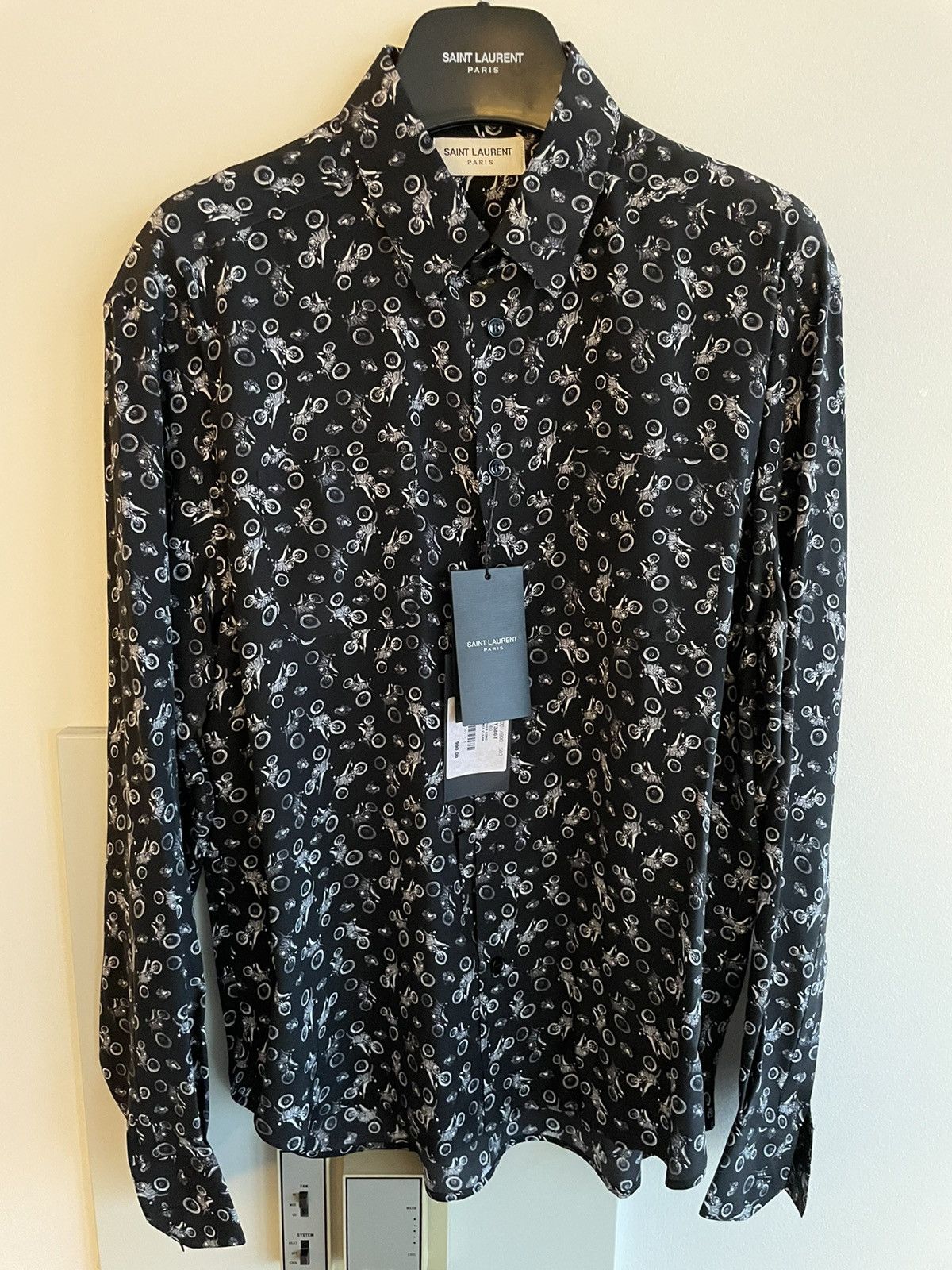Super Runway Saint Laurent Silk Shirt Brand New