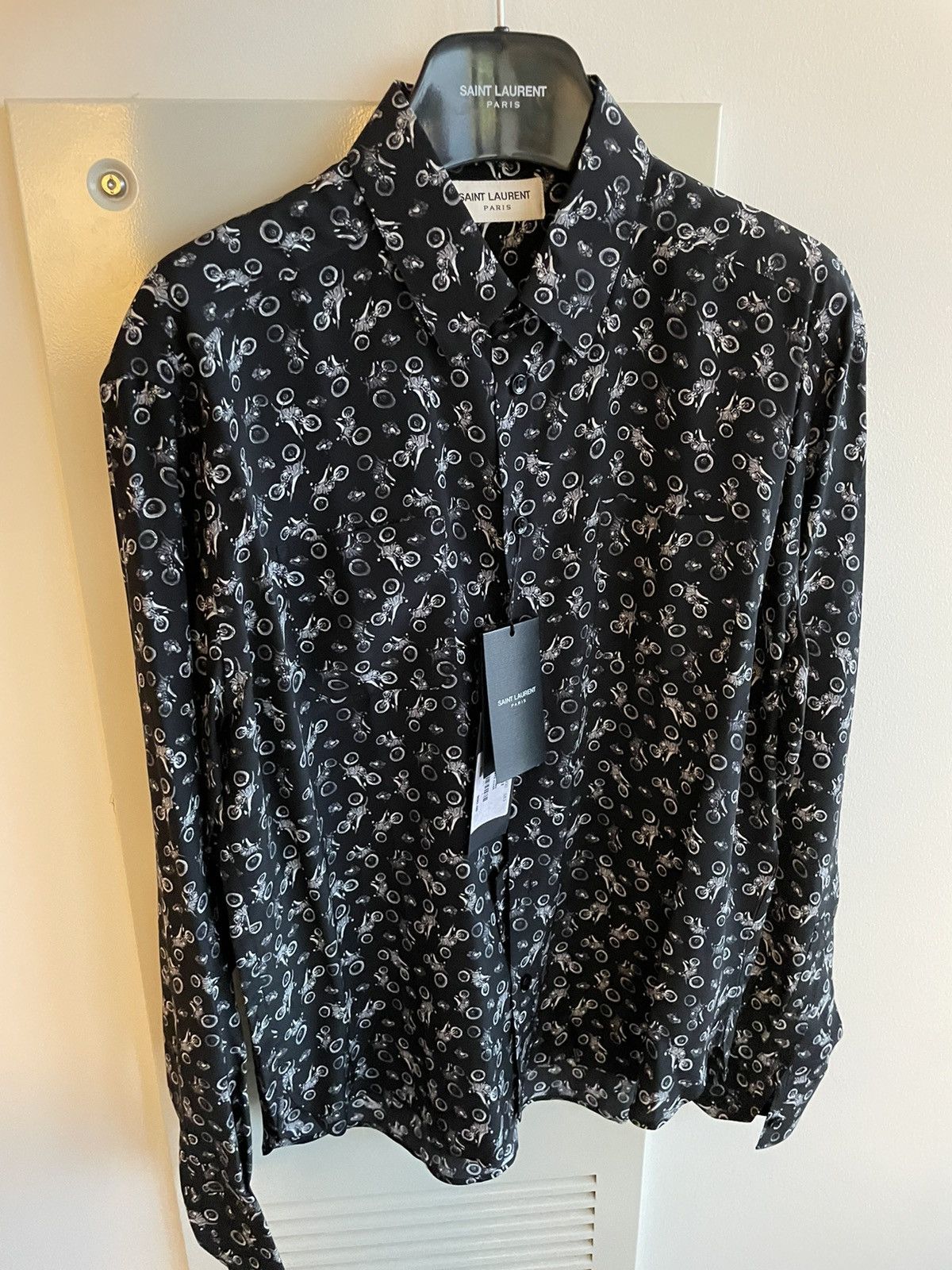 Super Runway Saint Laurent Silk Shirt Brand New