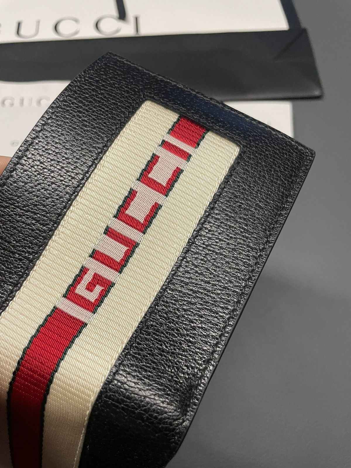 Gucci Rare Super Runway Limited Edition Gucci Logo Leather Wallet Size ONE SIZE - 2 Thumbnail