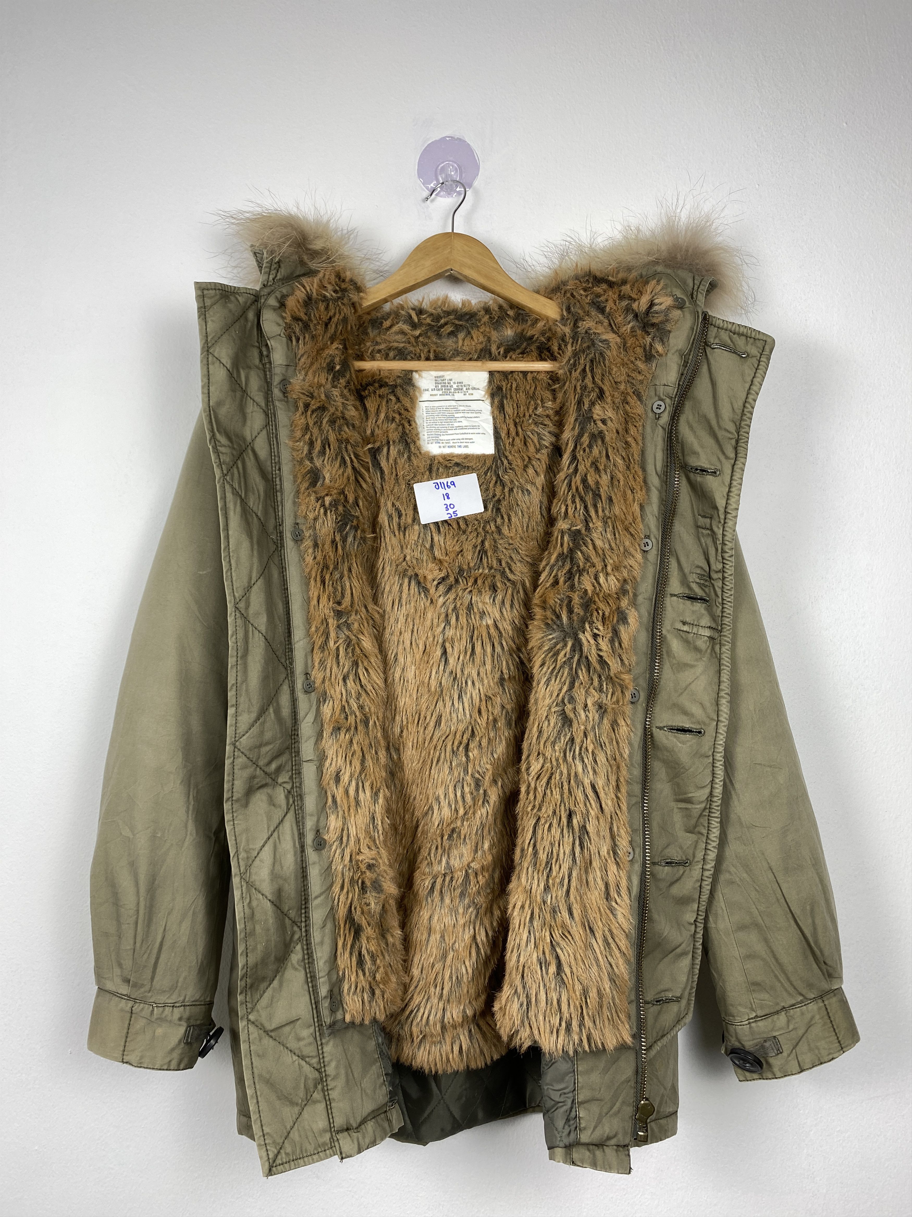 Japanese Brand Vintage Military Sherpa Lining Hoodie Button Up Jacket J1169 Size US S / EU 44-46 / 1 - 9 Thumbnail