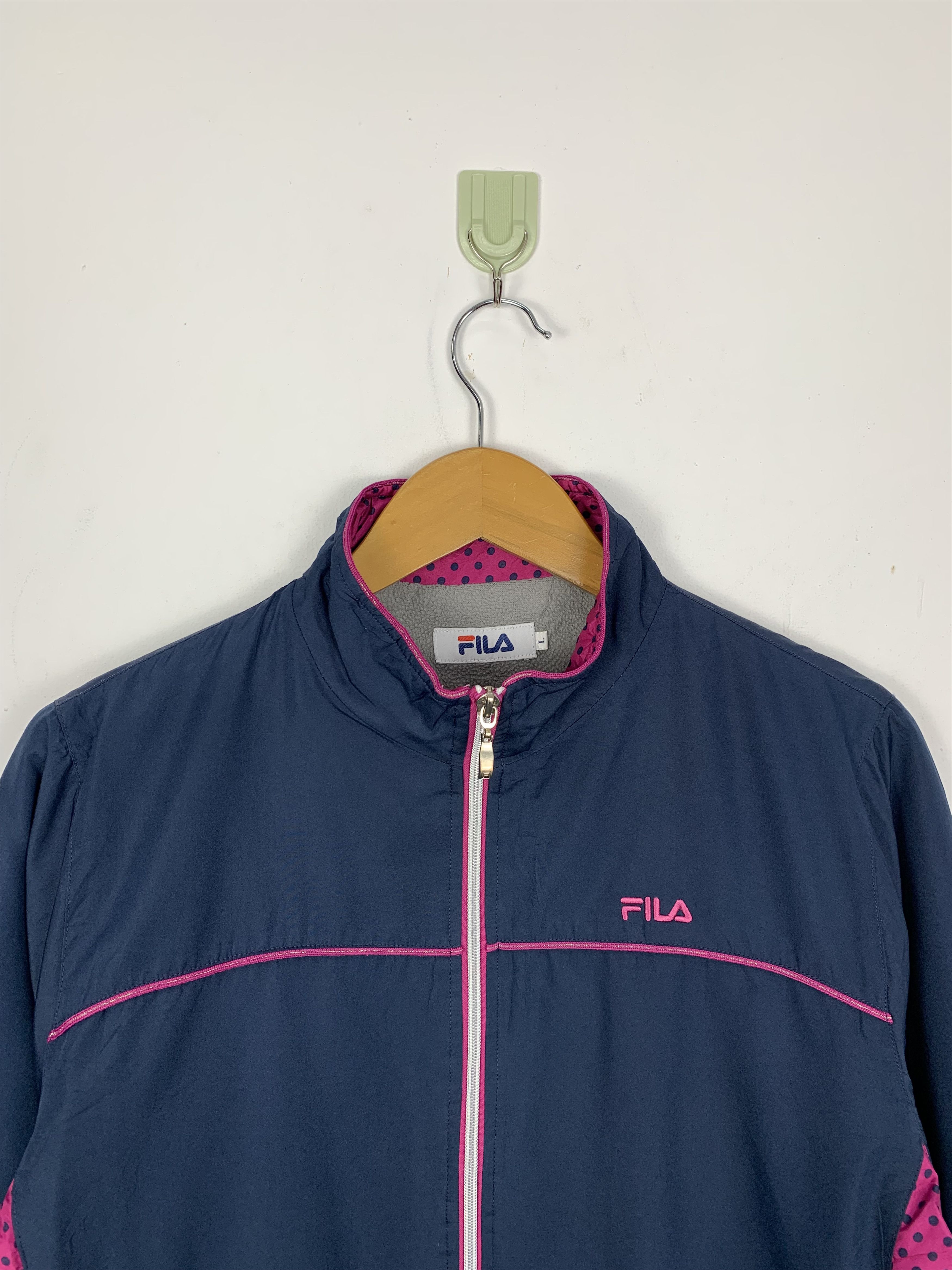 Fila × Vintage FILA Windbreaker Jacket Fleece Lining Size M / US 6-8 / IT 42-44 - 2 Thumbnail