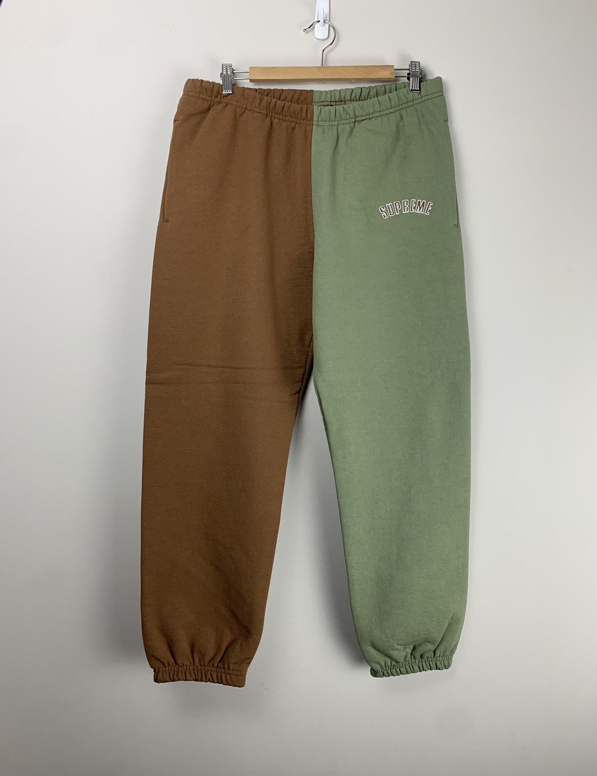 Supreme 2020 Supreme Split Sweatpants Olive Brown Medium Grailed