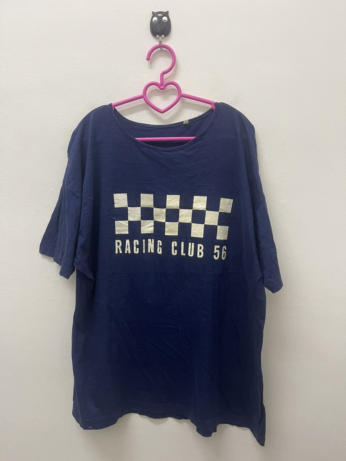image of Rare 90's Vintage Racing Club 56 Tee in Blue Black, Men's (Size XL)