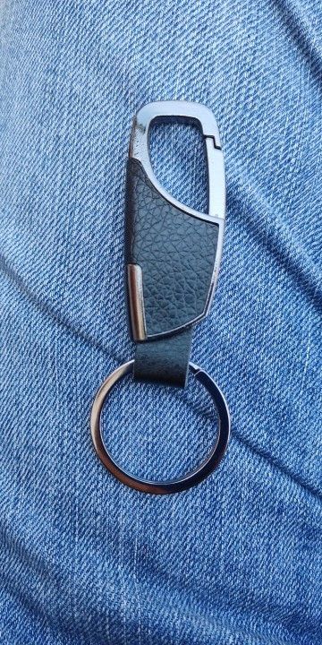 Jewelry Silver / Black Color Metal Key Chain Size ONE SIZE - 2 Thumbnail