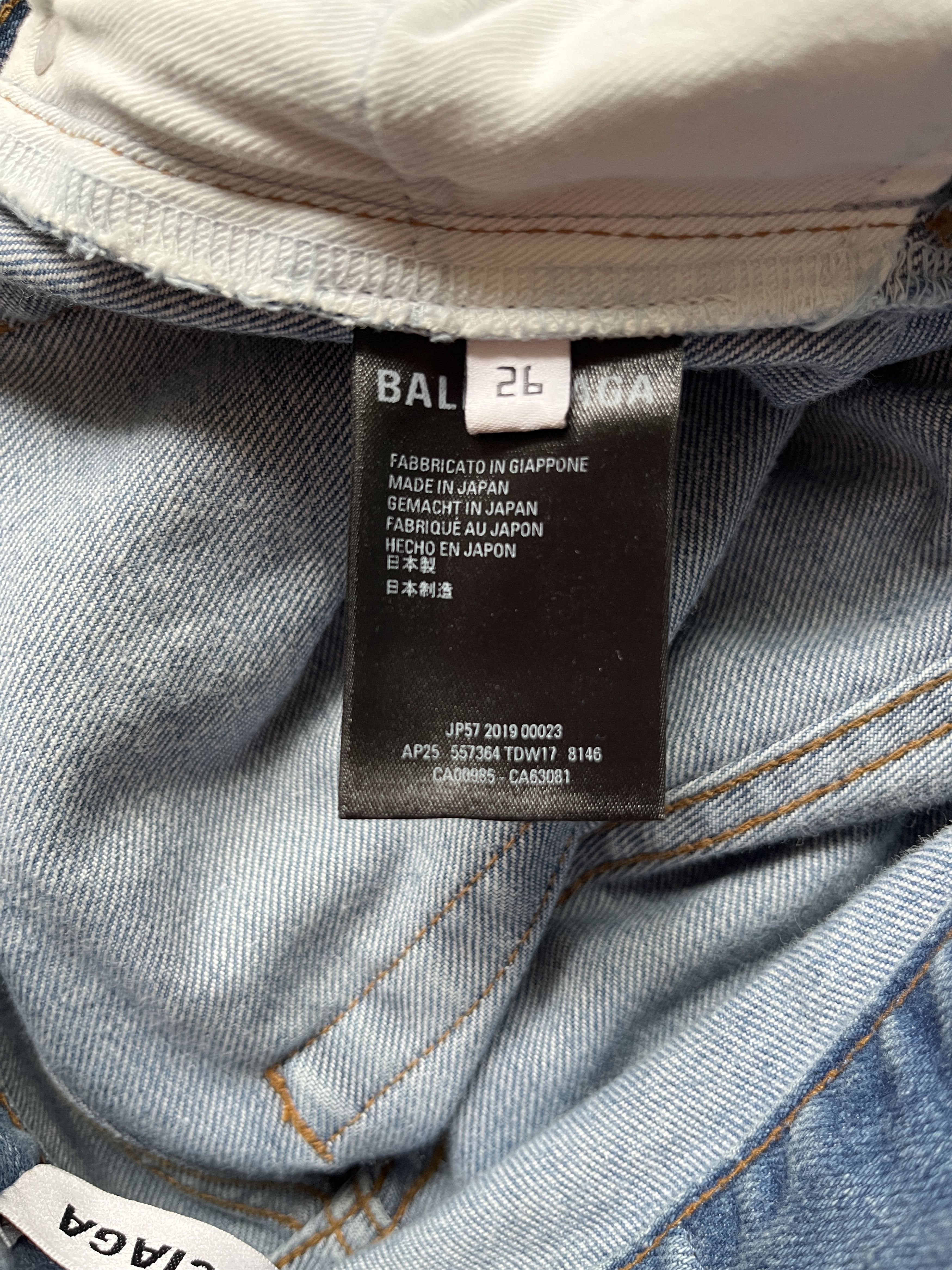 Balenciaga ⚡️QUICK SALE⚡️2019 Balenciaga Demna Blue Denim Jeans Pants Size 26" / US 2 / IT 38 - 4 Thumbnail