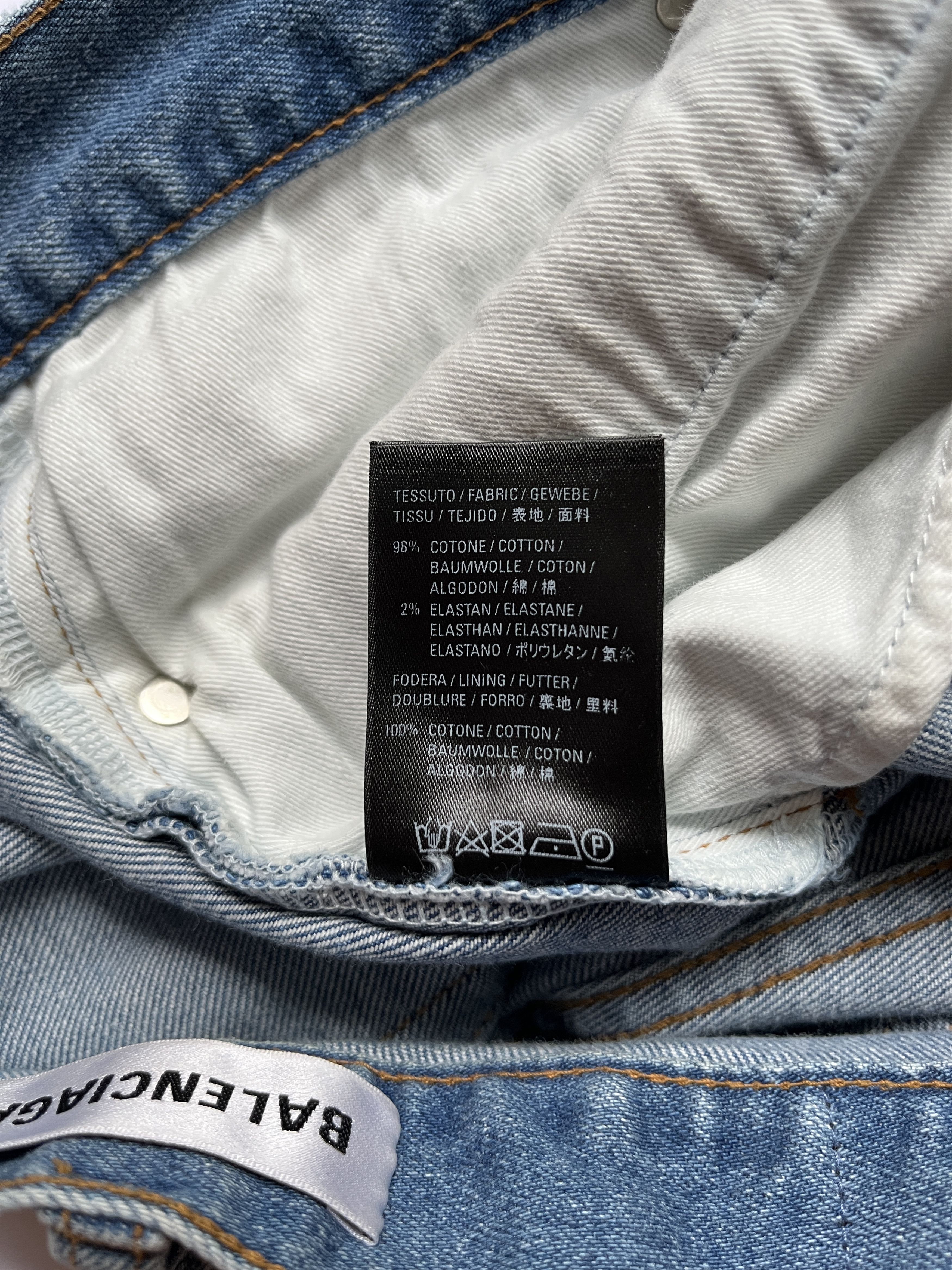 Balenciaga ⚡️QUICK SALE⚡️2019 Balenciaga Demna Blue Denim Jeans Pants Size 26" / US 2 / IT 38 - 5 Thumbnail