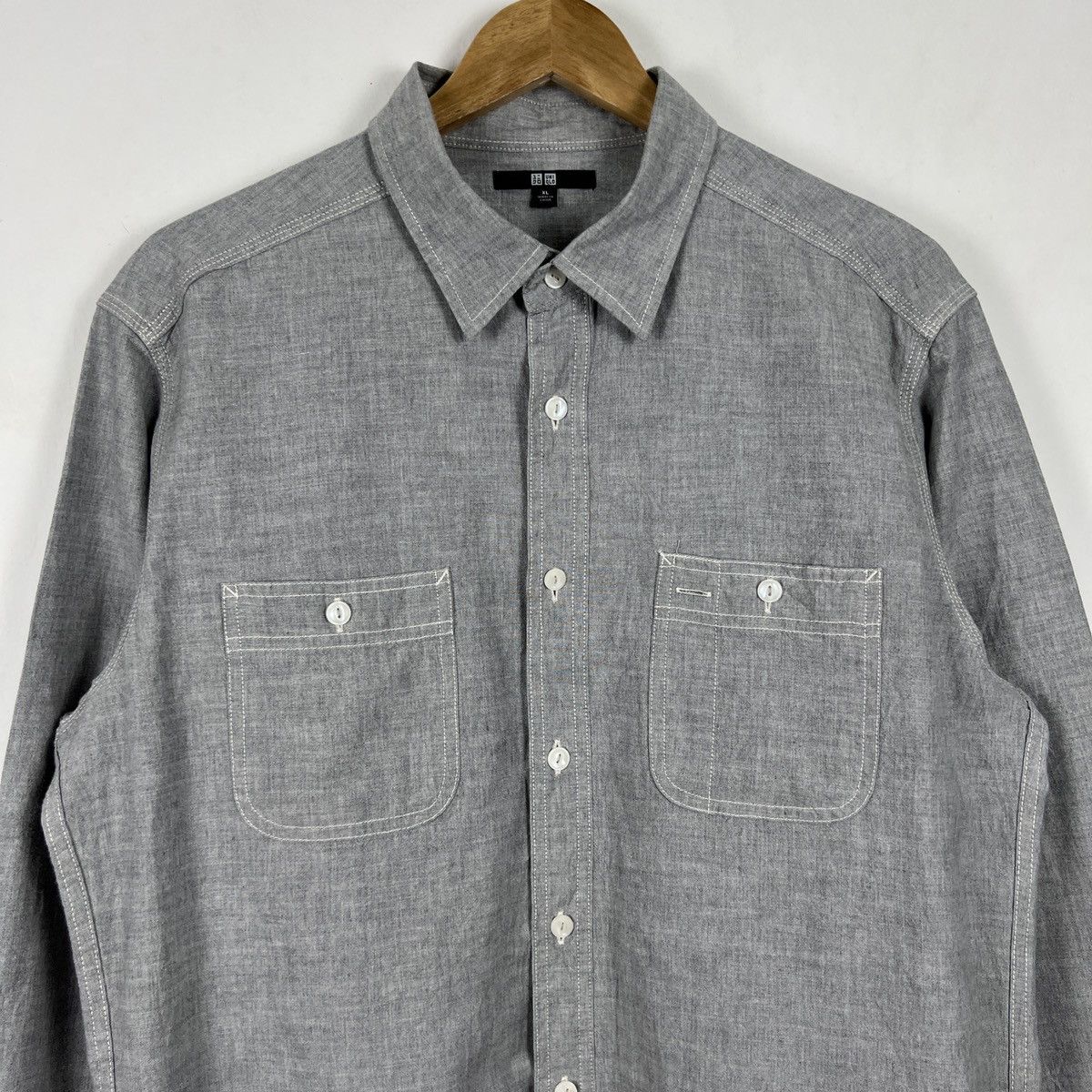 Uniqlo Vintage Uniqlo Shirt Button Up KM0002 Size US M / EU 48-50 / 2 - 2 Thumbnail