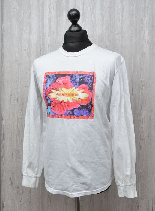 SUPREME Bloom 2024 Flower Long Sleeve T-Shirt Tee Gray Size Large L